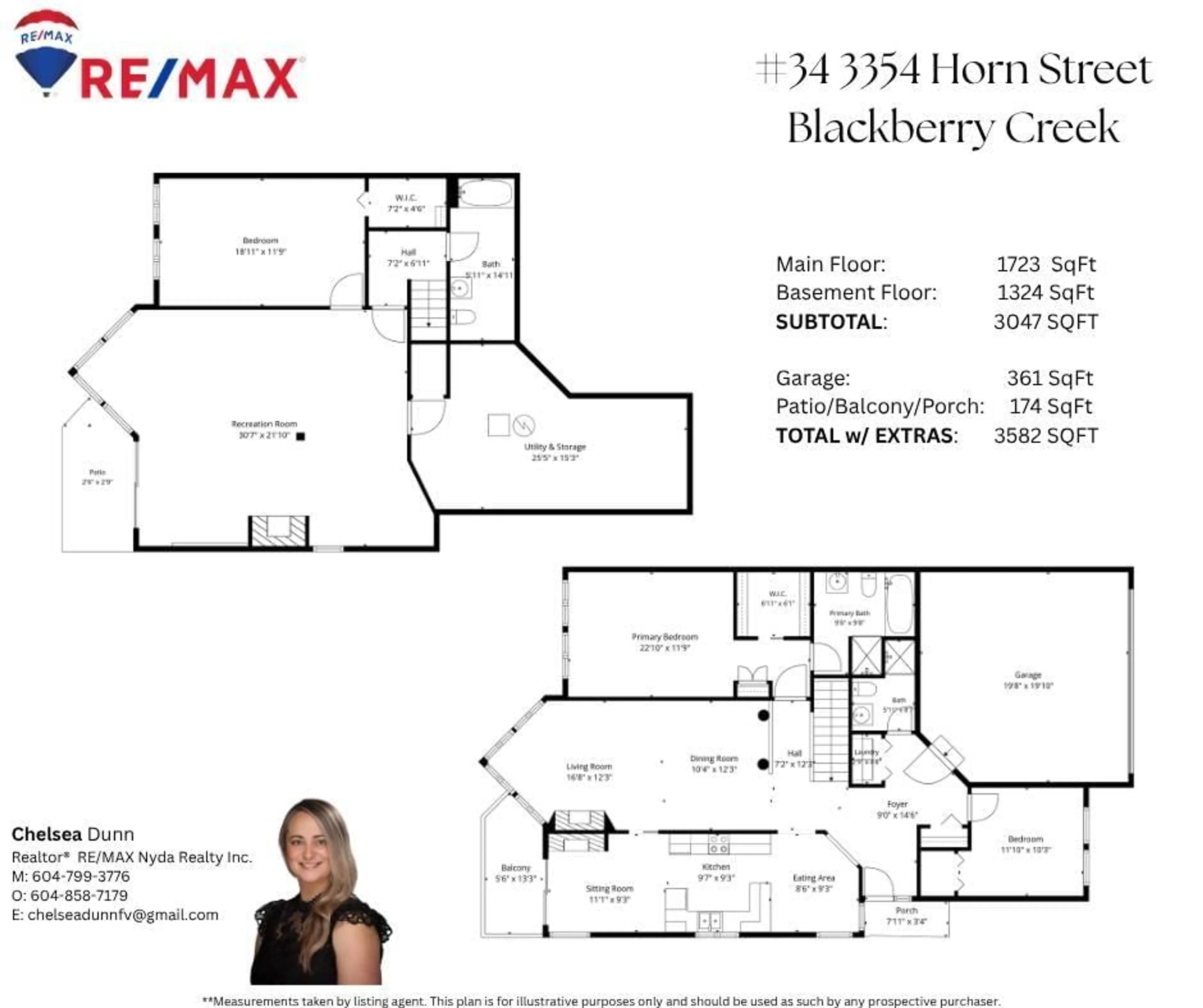 Floor plan for 34 - 3354 HORN STREET, Abbotsford British Columbia V2S7L3