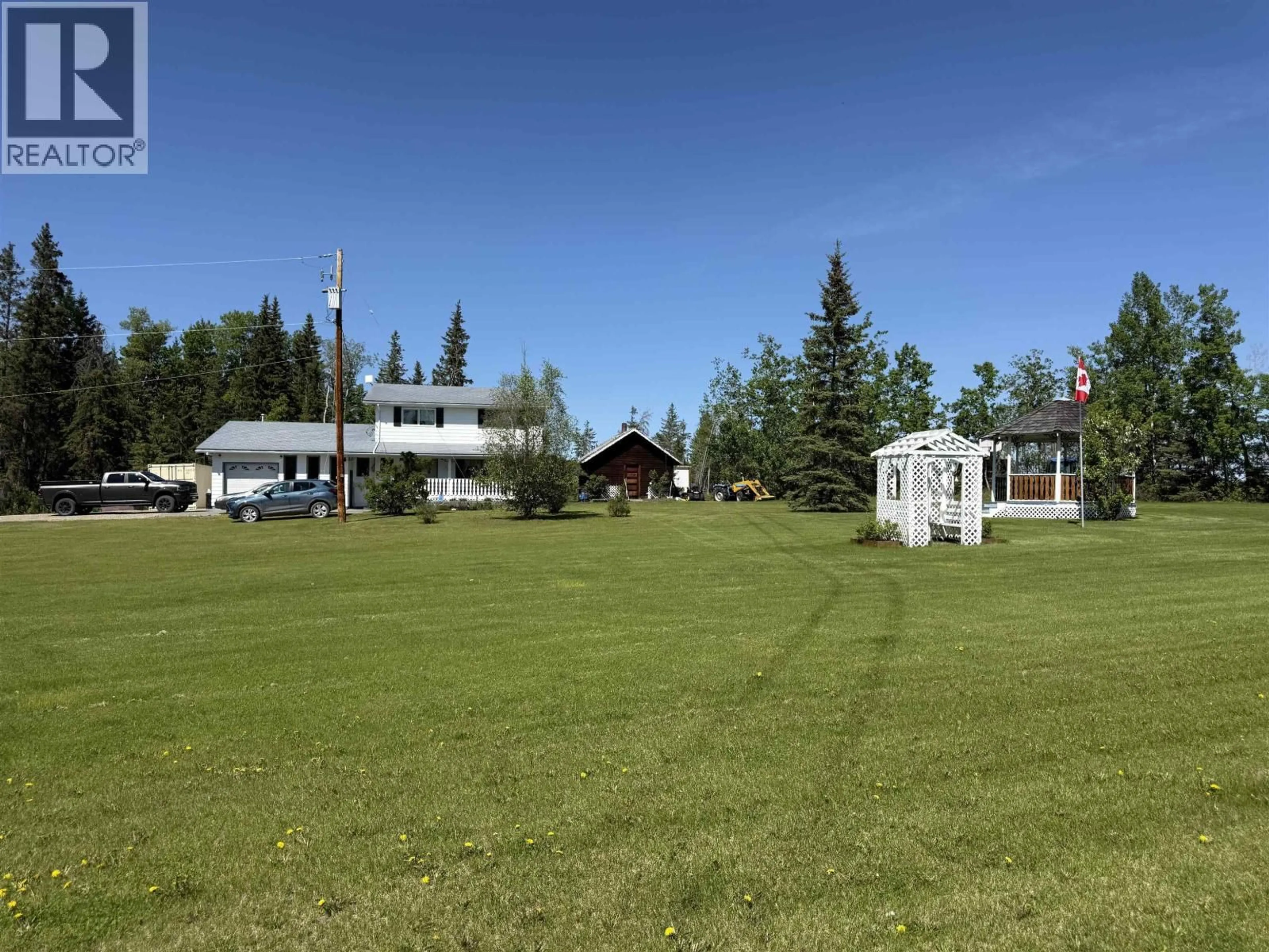 A pic from outside/outdoor area/front of a property/back of a property/a pic from drone, mountain view for 14885 261 ROAD, Fort St. John British Columbia V1J8B5