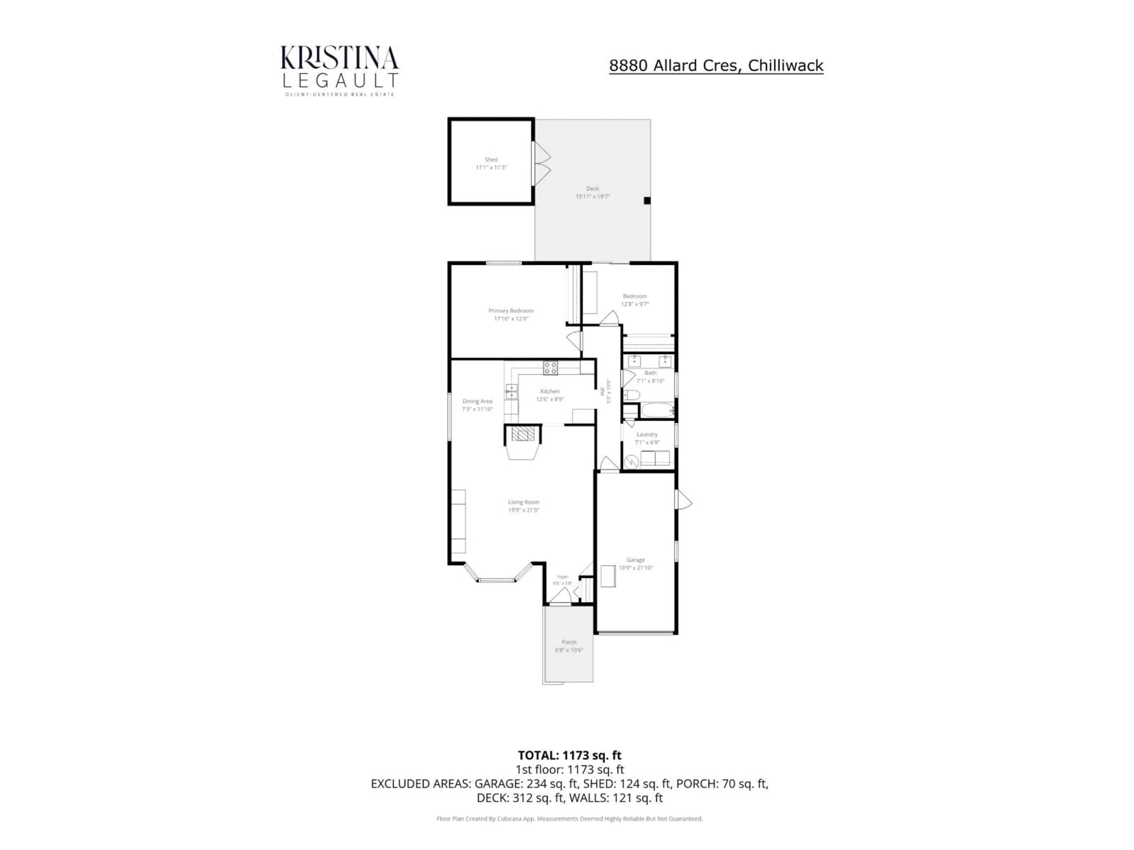 Floor plan for 8880 ALLARD STREET, Chilliwack British Columbia V2P7L4