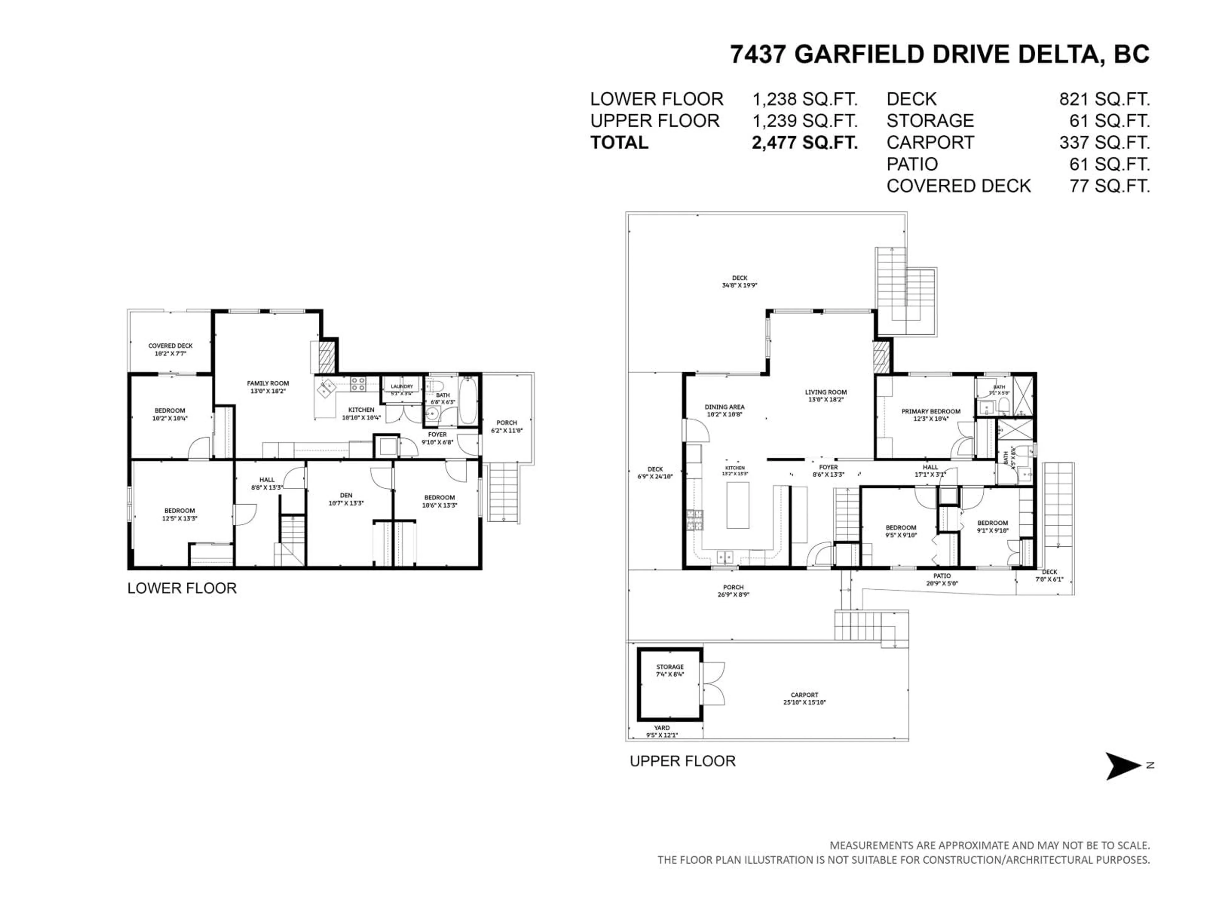 Floor plan for 7437 GARFIELD DRIVE, Delta British Columbia V4C6X9