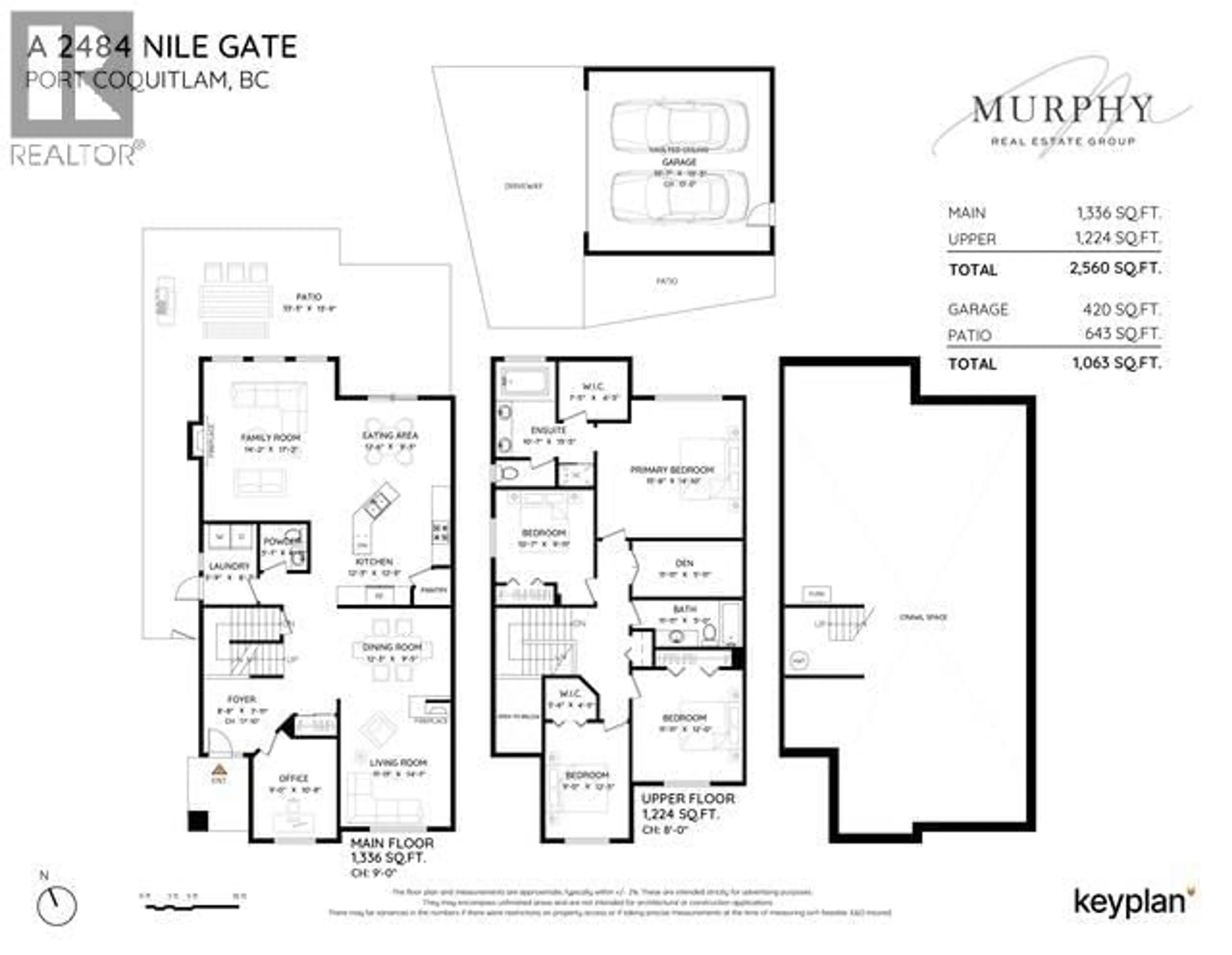 Floor plan for A - 2484 NILE GATE, Port Coquitlam British Columbia V3B8B3