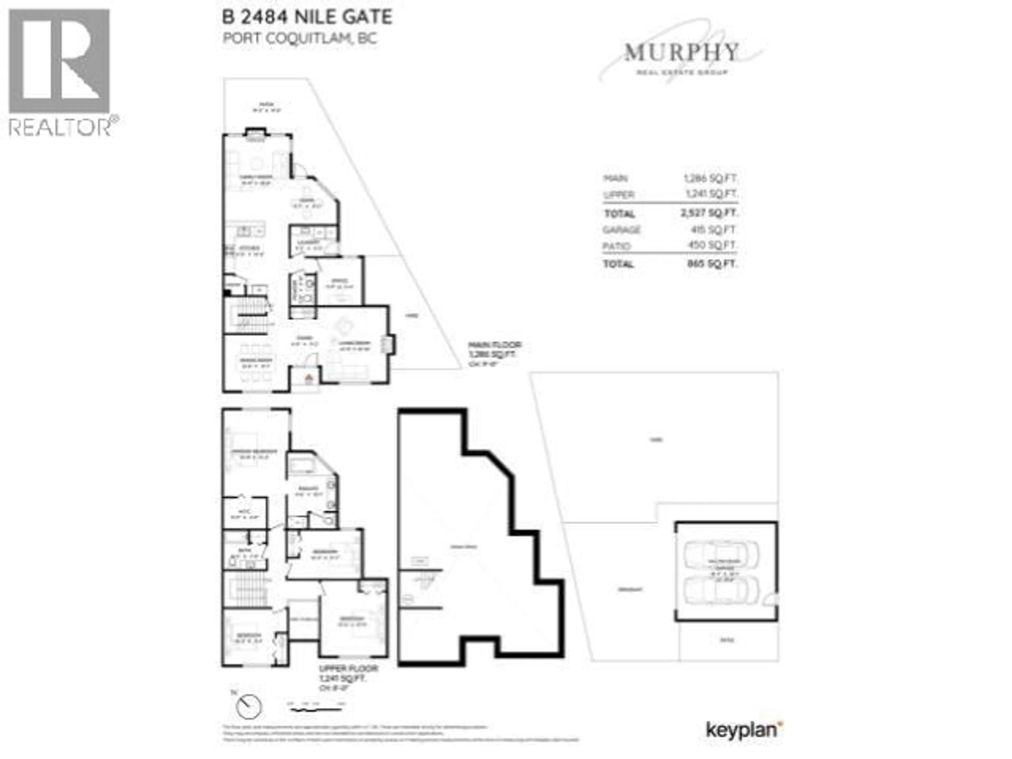 Floor plan for B - 2484 NILE GATE, Port Coquitlam British Columbia V3B8B3