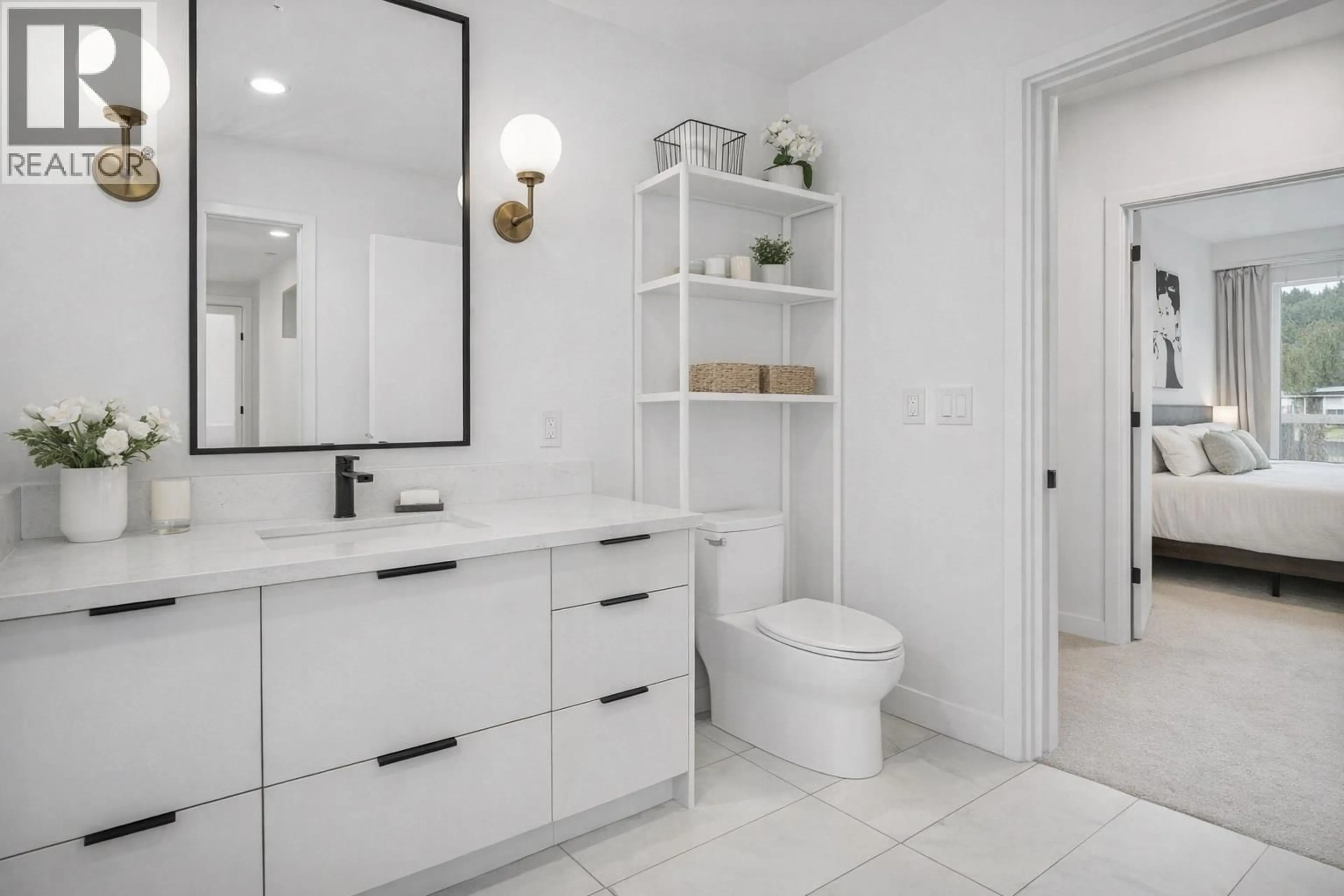 Contemporary bathroom, ceramic/tile floor for 310 - 3018 ST GEORGE STREET, Port Moody British Columbia V3H2H7