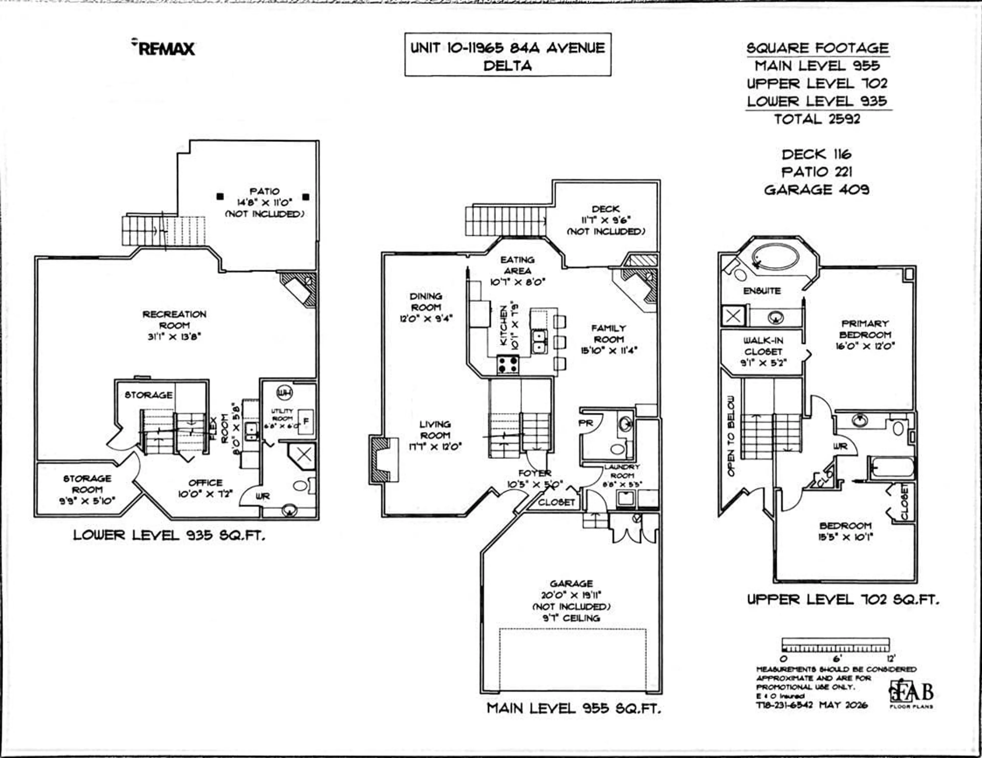 Floor plan for 10 - 11965 84A AVENUE, Delta British Columbia V4C2T3