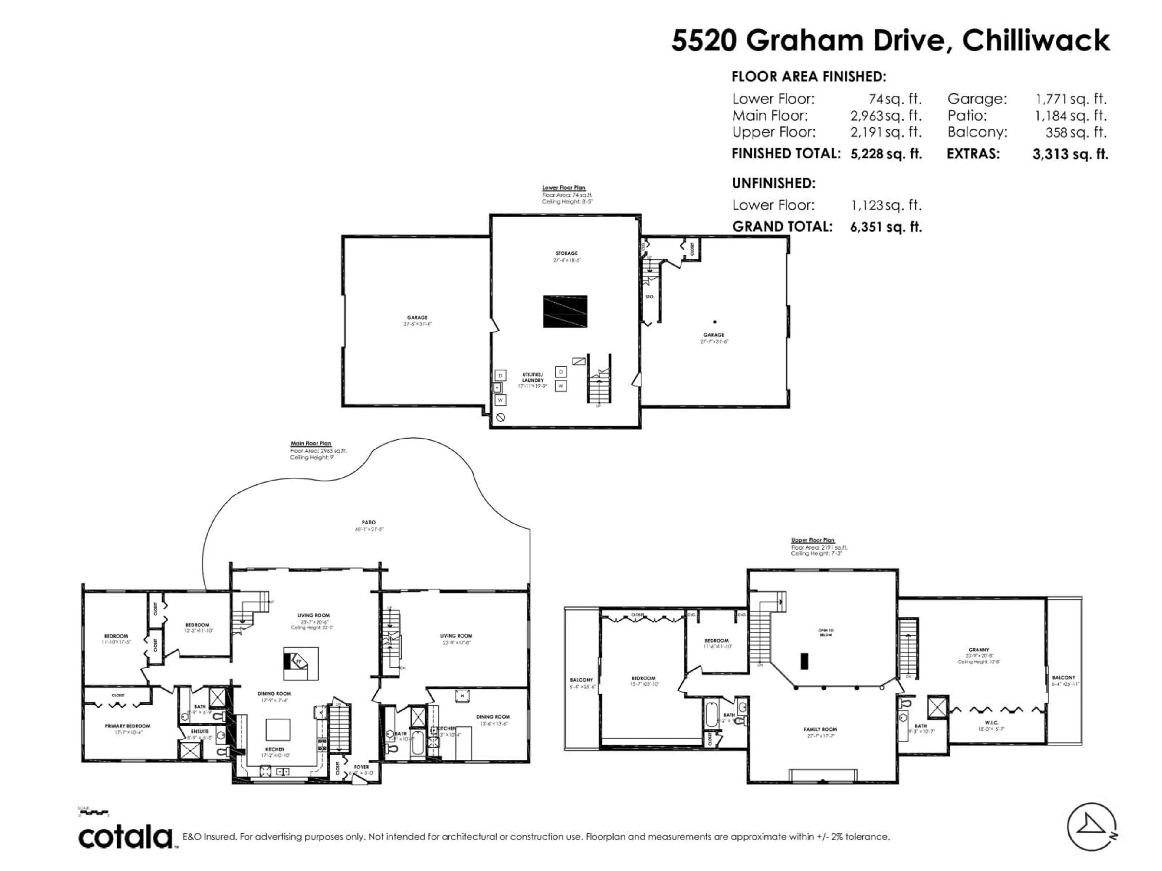 Floor plan for 5520 GRAHAM DRIVE, Ryder Lake British Columbia V4Z1G6