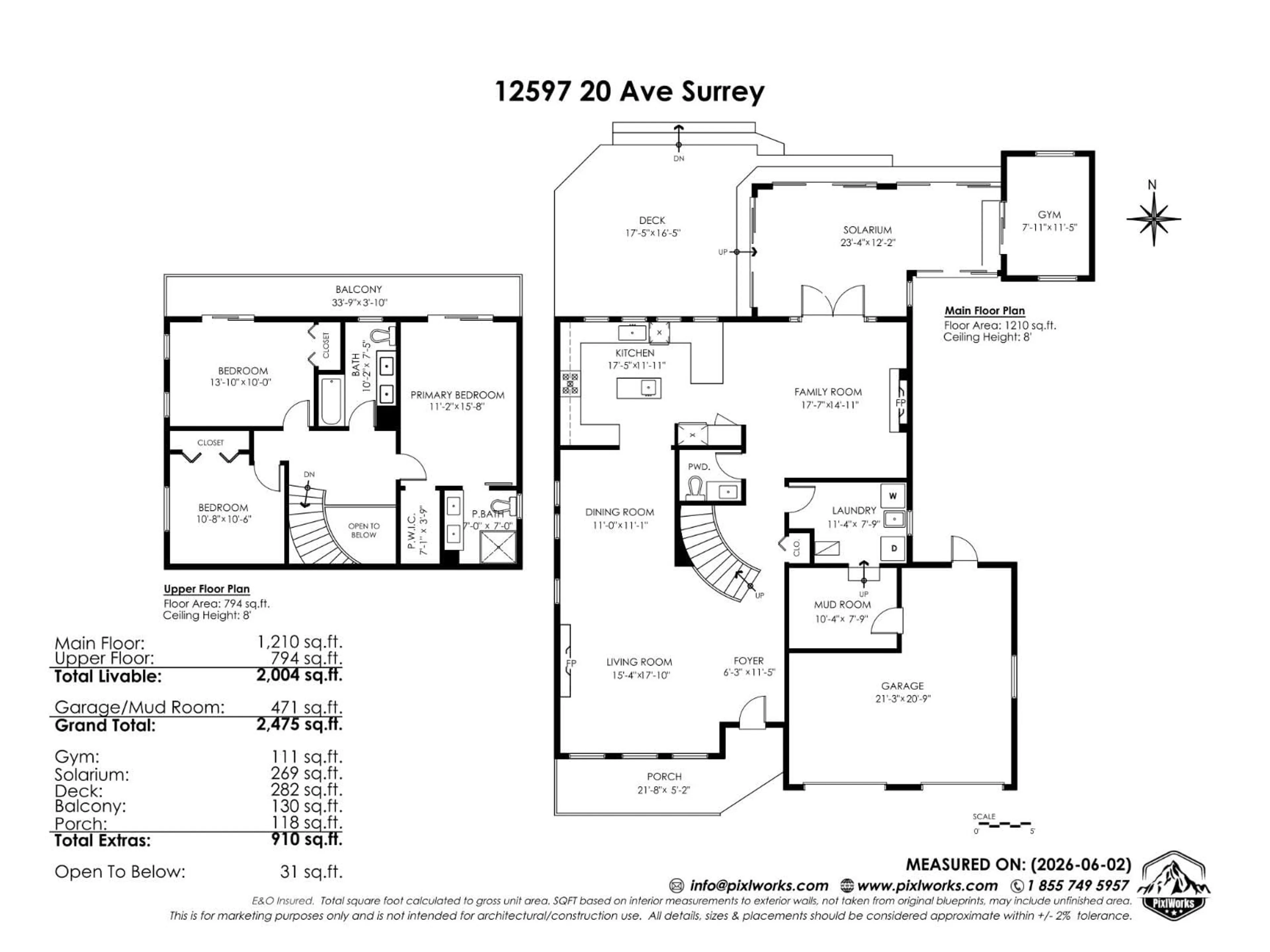 Floor plan for 12597 20 AVENUE, Surrey British Columbia V4A6J3