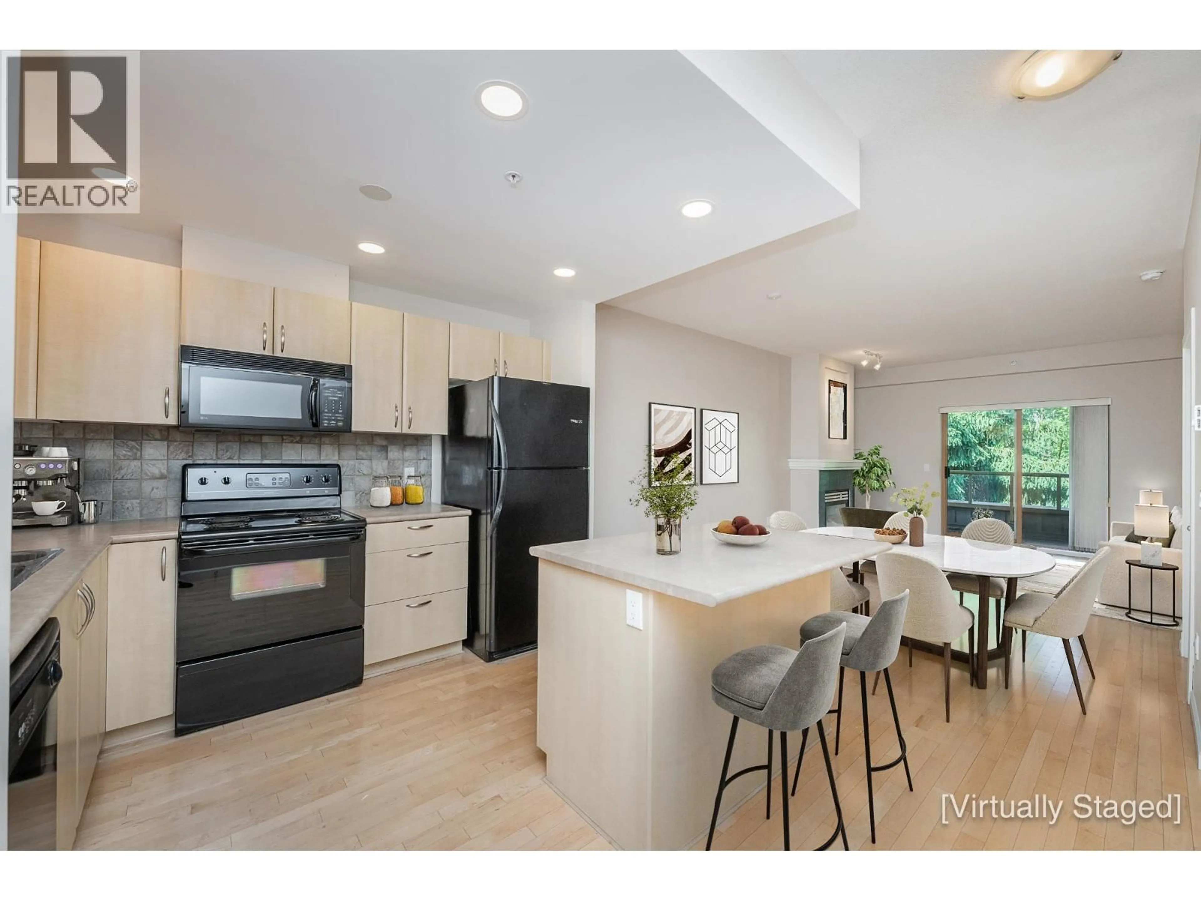 Open concept kitchen, ceramic/tile floor for 418 - 285 NEWPORT DRIVE, Port Moody British Columbia V3H5J6