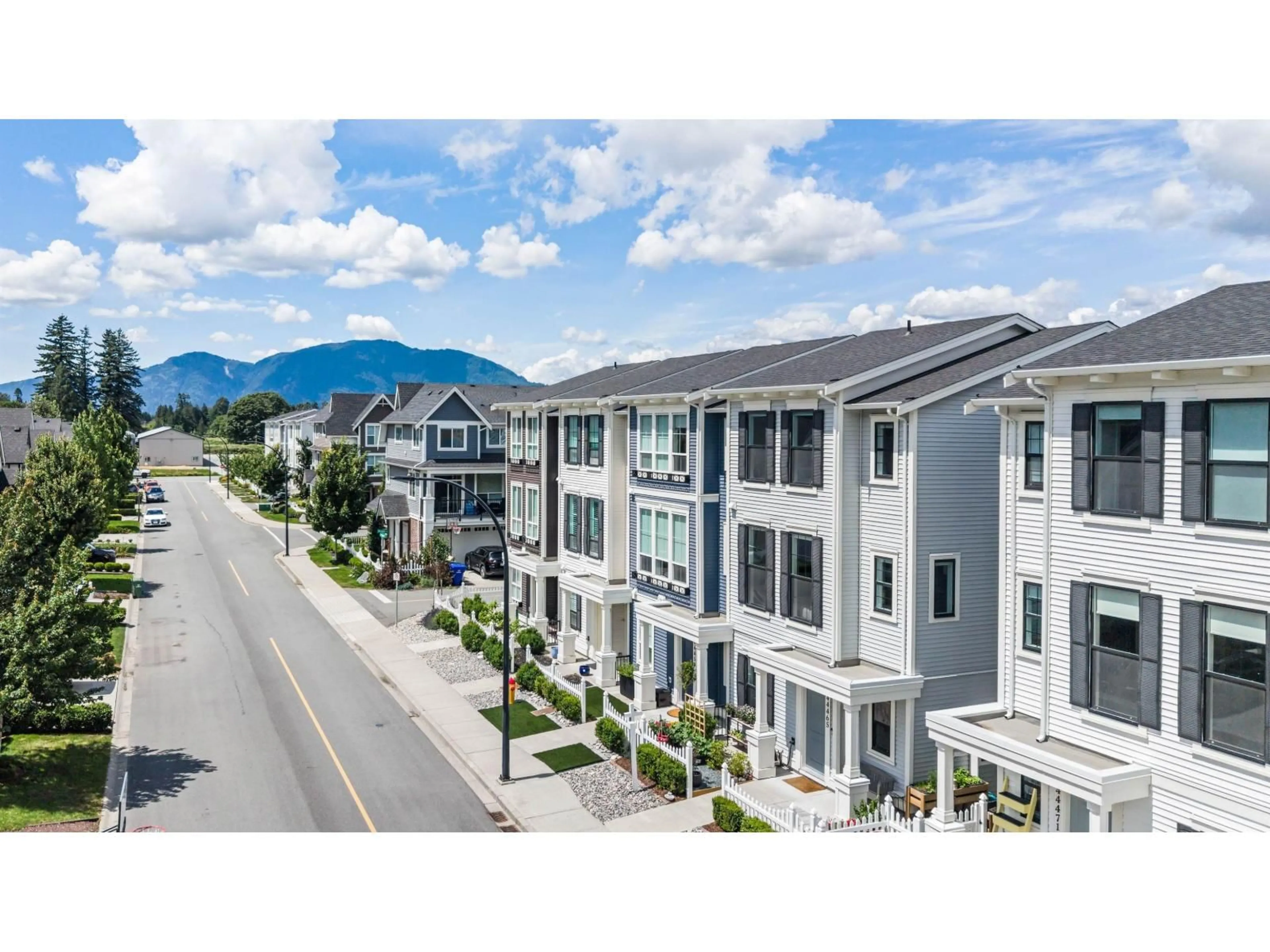 A pic from outside/outdoor area/front of a property/back of a property/a pic from drone, mountain view for 44465 FRESHWATER DRIVE, Chilliwack British Columbia V2R6A3