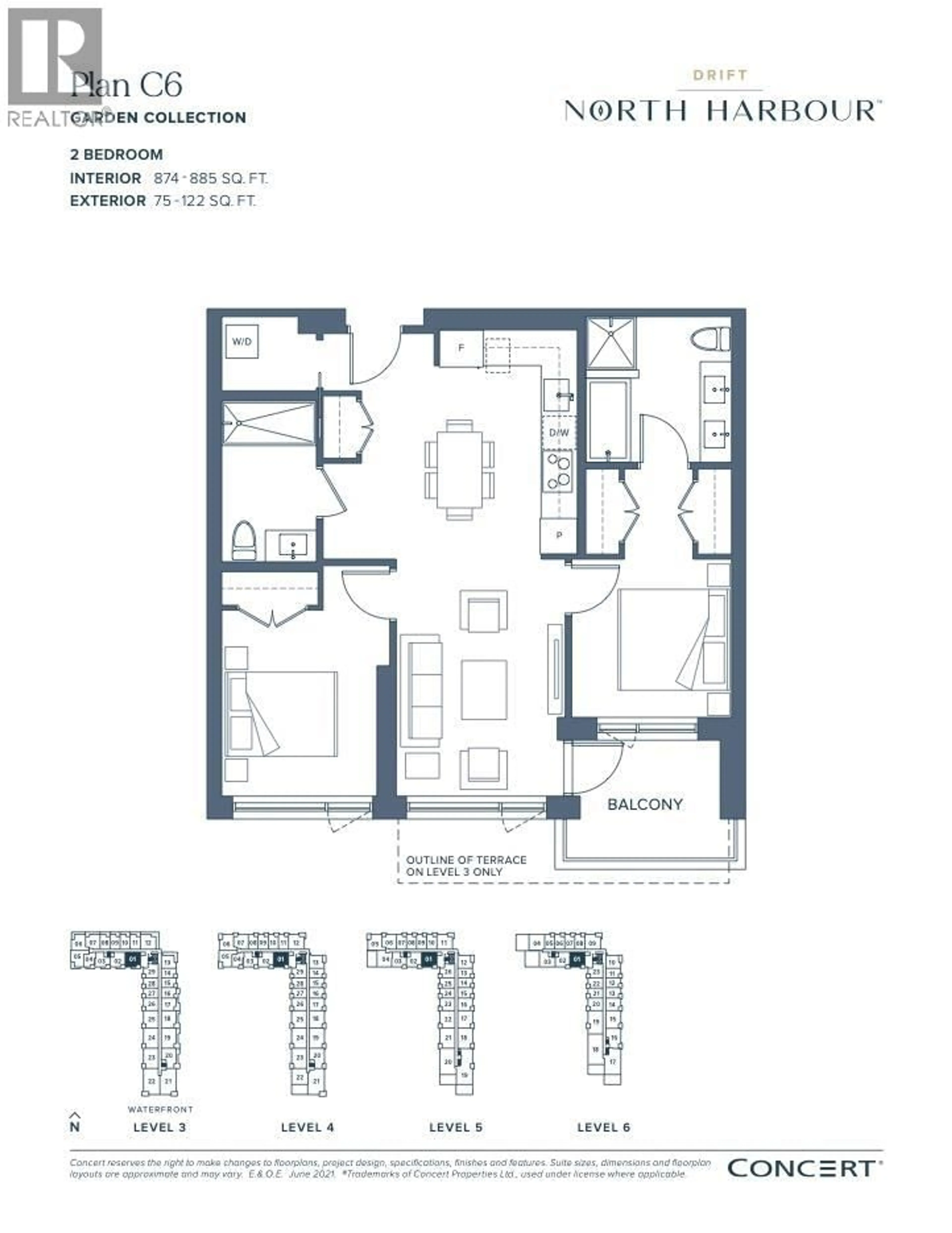 Floor plan for 401 - 755 HARBOURSIDE DRIVE, North Vancouver British Columbia V7P0G1