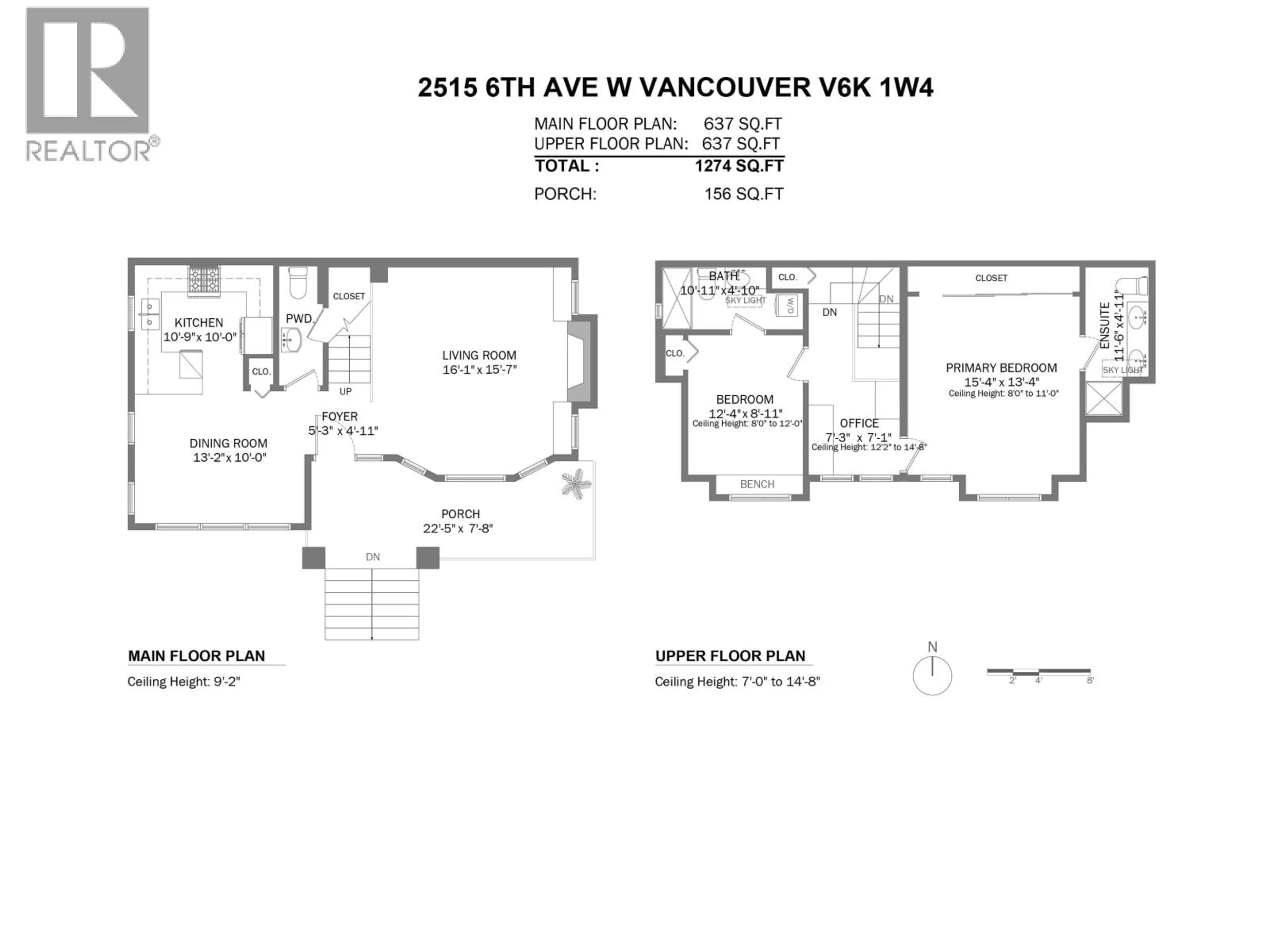 Floor plan for 2515 6TH AVENUE, Vancouver British Columbia V6K1W4