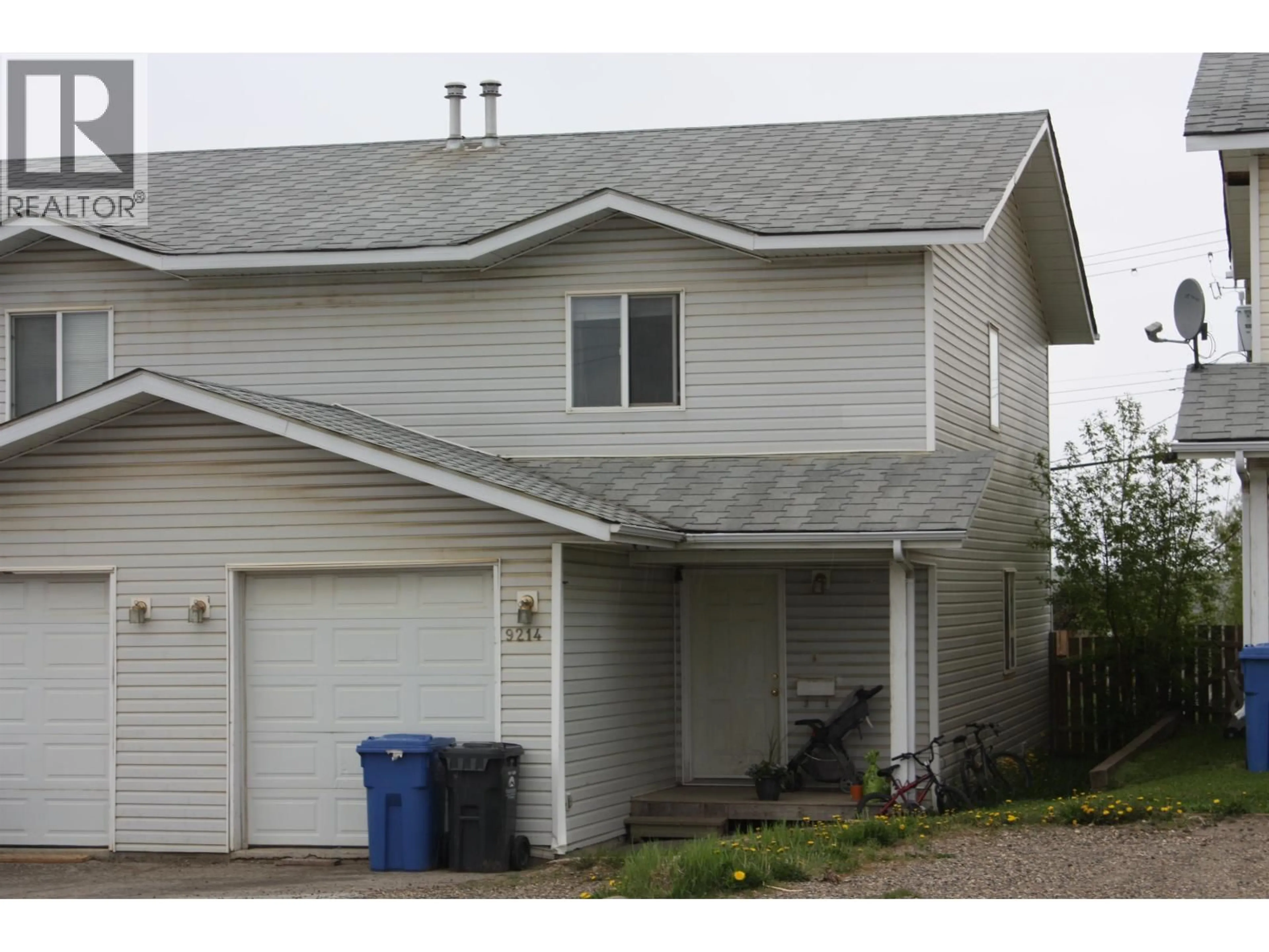 Home with vinyl exterior material, street for 9214 86 STREET, Fort St. John British Columbia V1J4M8
