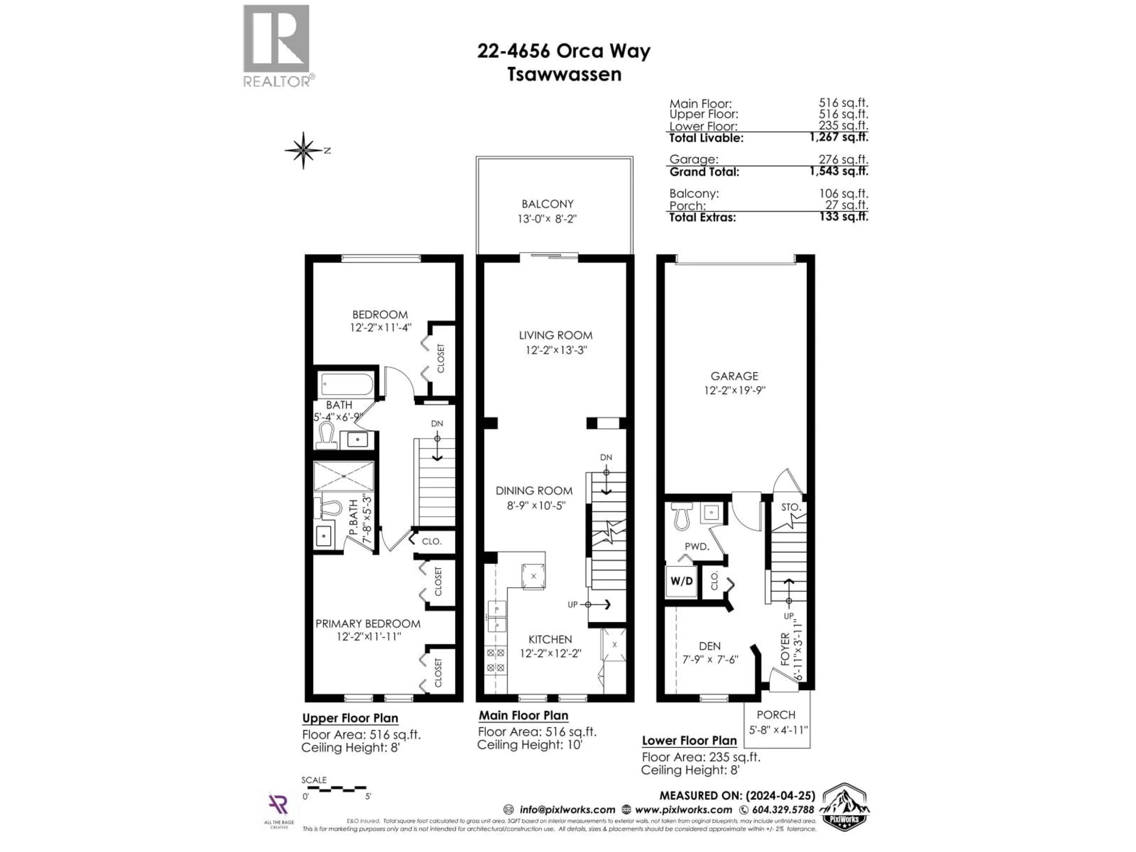 Floor plan for 22 - 4656 ORCA WAY, Tsawwassen British Columbia V4M0C9