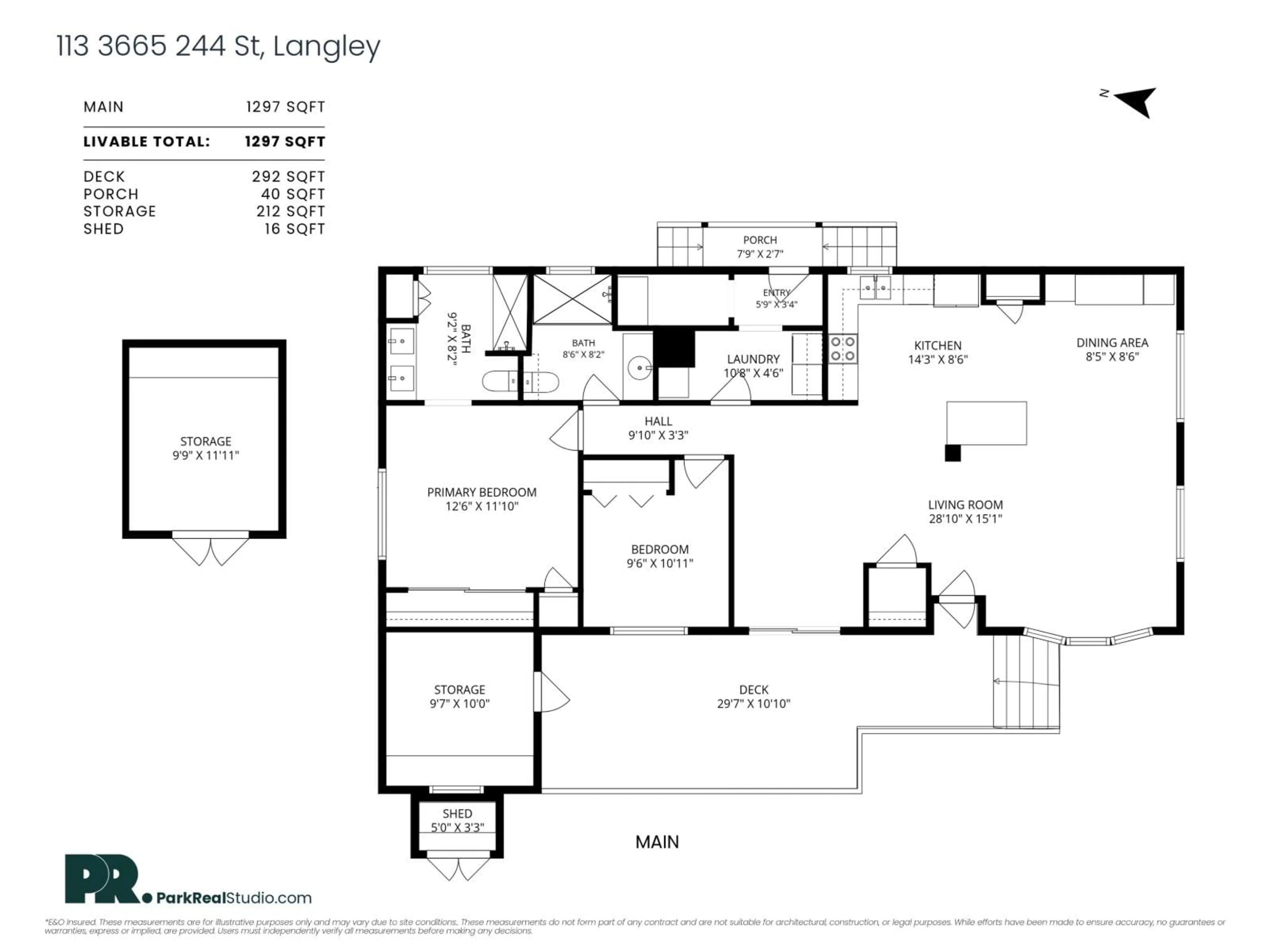 Floor plan for 113 - 3665 244 STREET, Langley British Columbia V2Z1N1