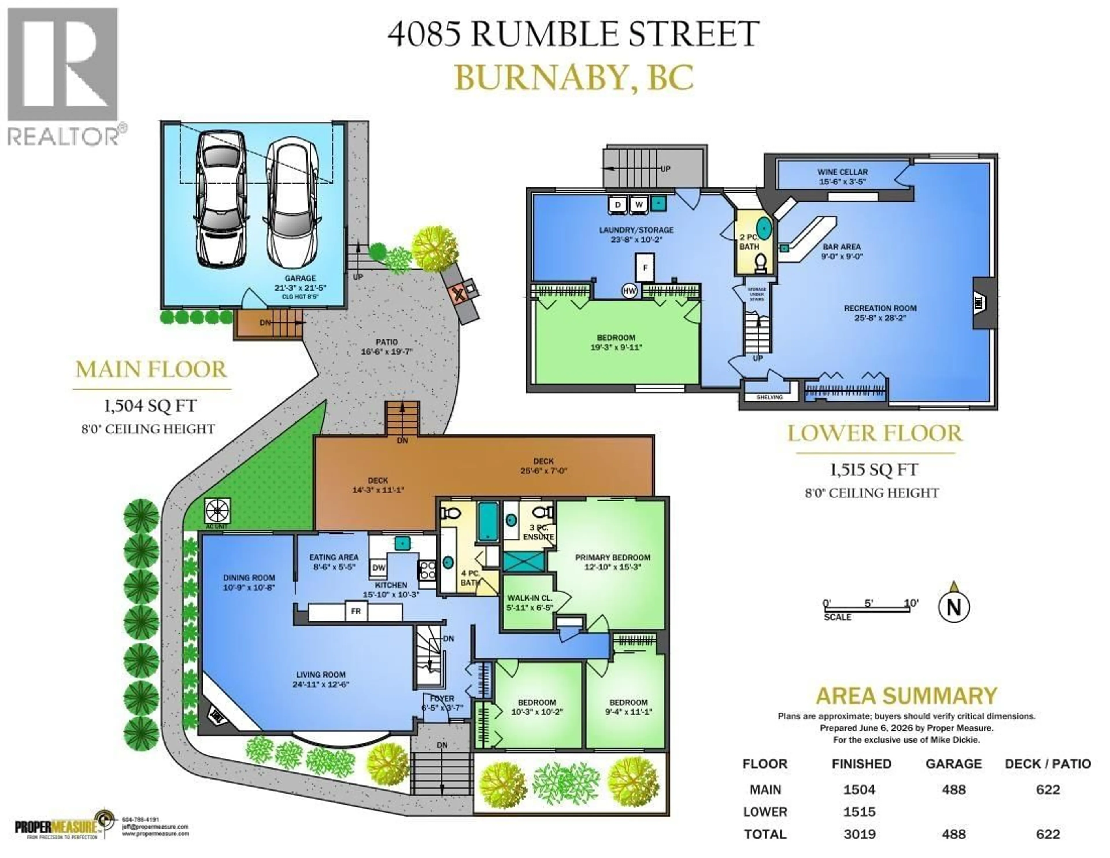 Floor plan for 4085 RUMBLE STREET, Burnaby British Columbia V5J1Z7