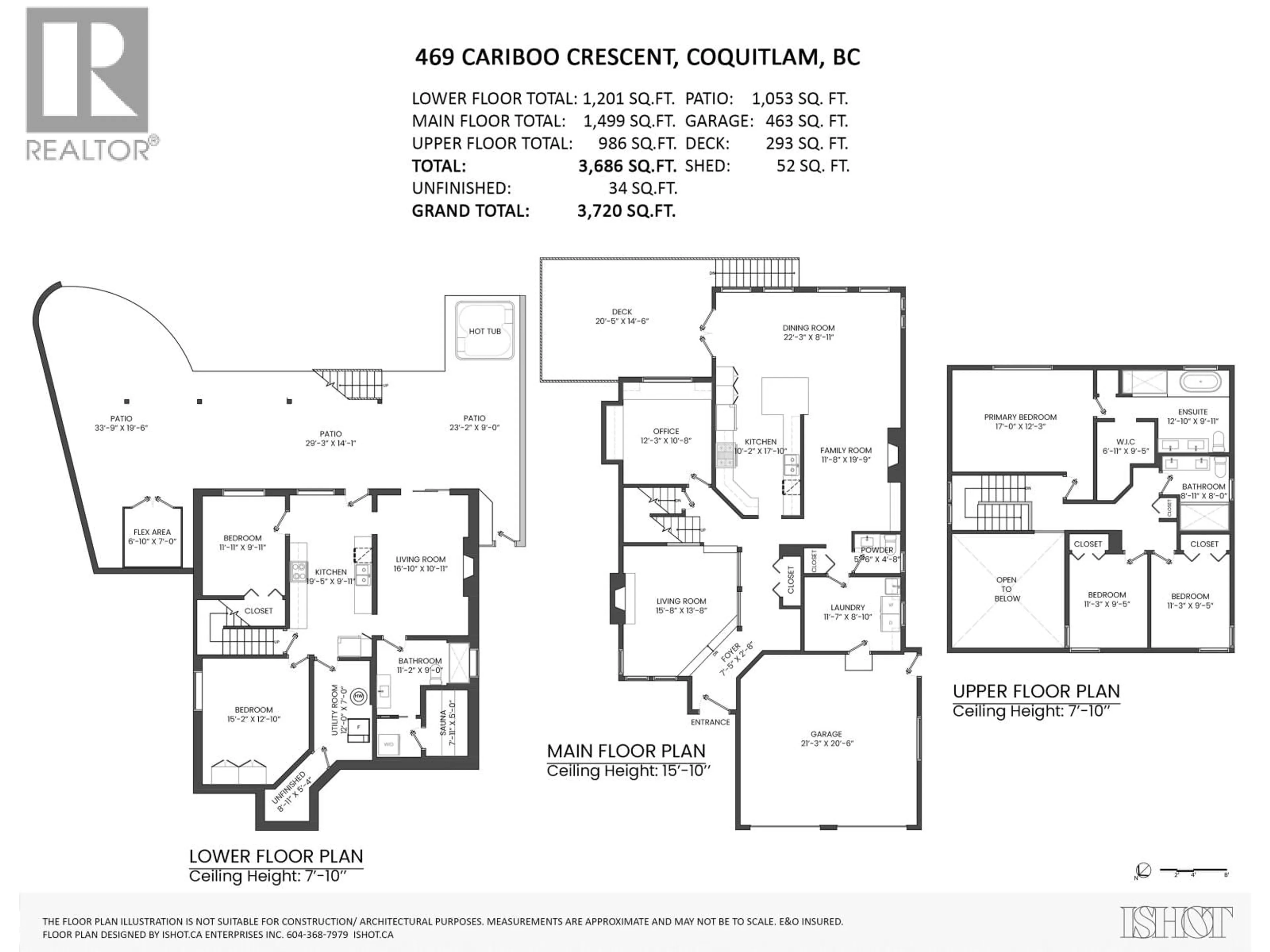 Floor plan for 469 CARIBOO CRESCENT, Coquitlam British Columbia V3C4X6