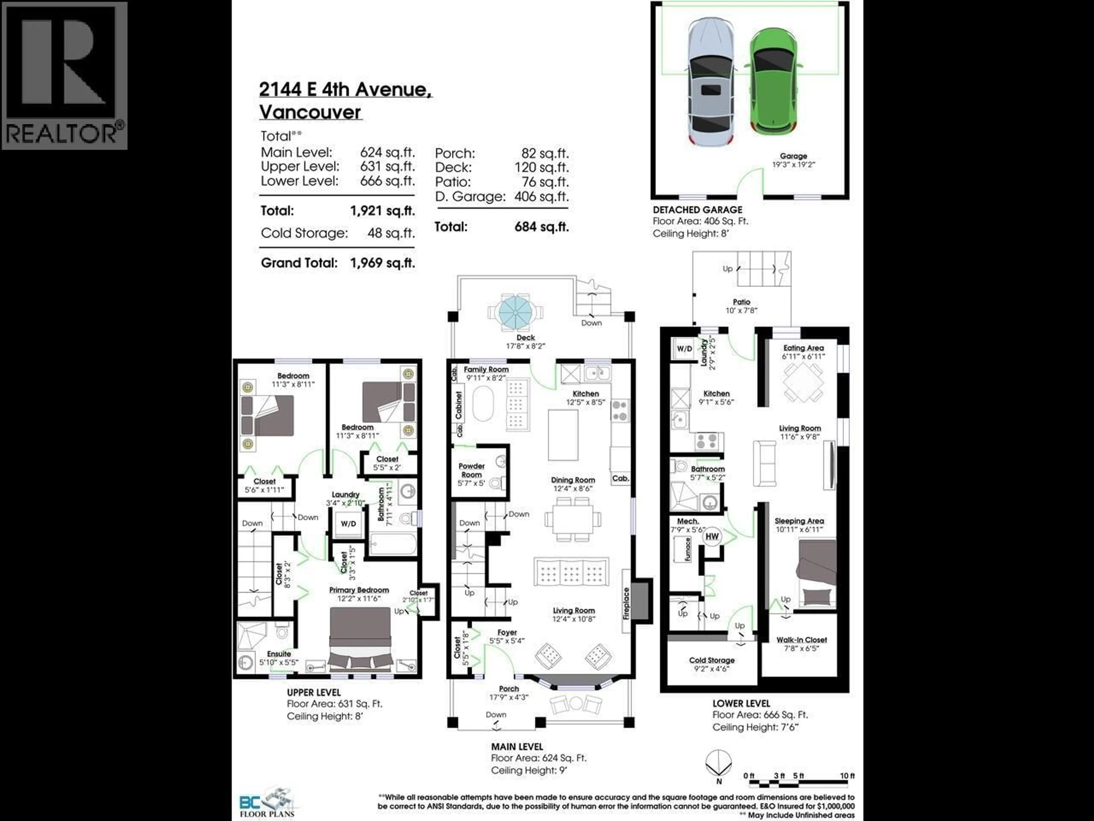 Floor plan for 2144 4TH AVENUE, Vancouver British Columbia V5N1K6