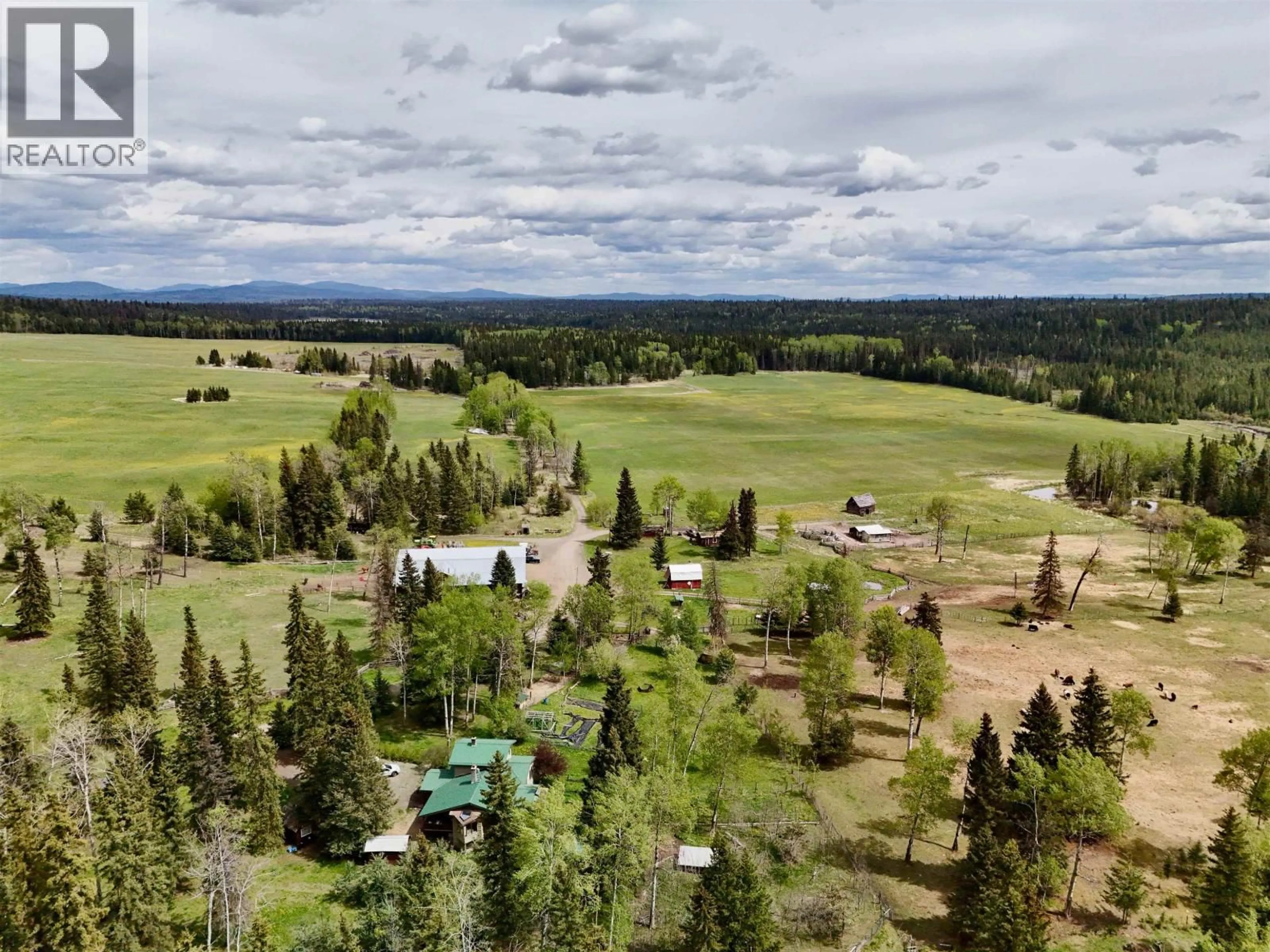 A pic from outside/outdoor area/front of a property/back of a property/a pic from drone, forest/trees view for 6310 HORSE LAKE ROAD, 100 Mile House British Columbia V0K2E3