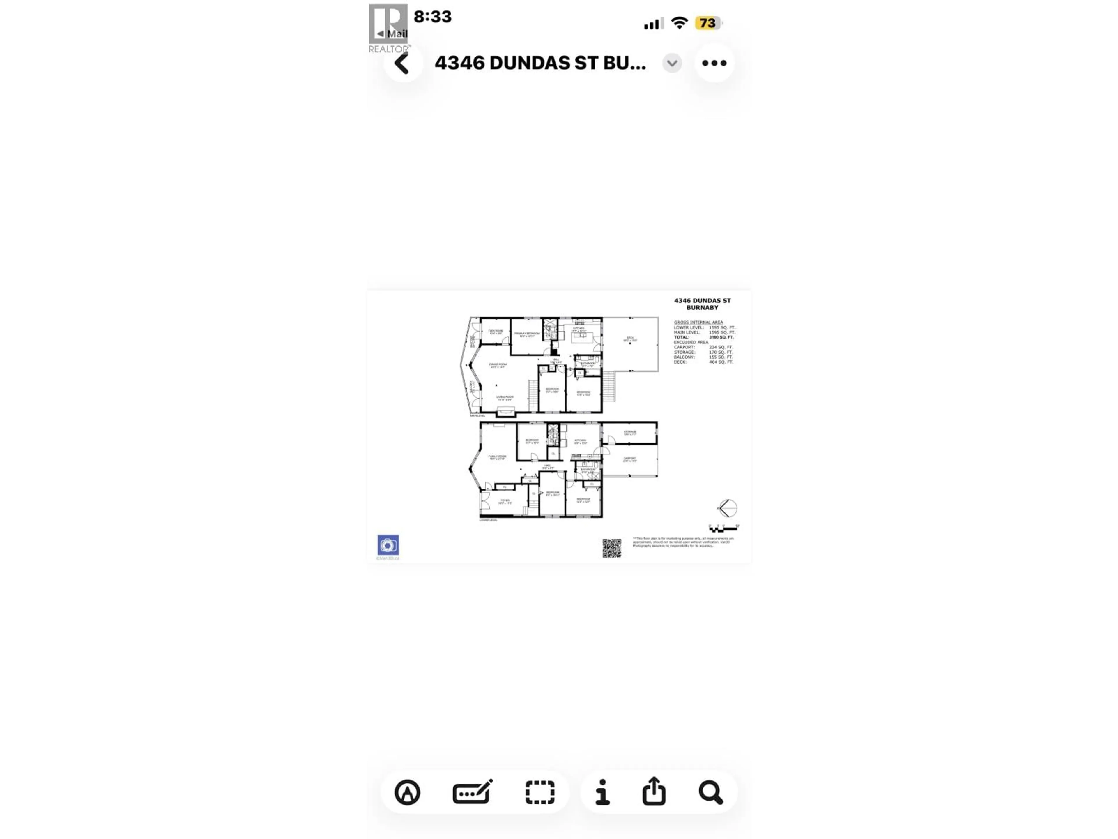 Floor plan for 4346 DUNDAS STREET, Burnaby British Columbia V5C1B3