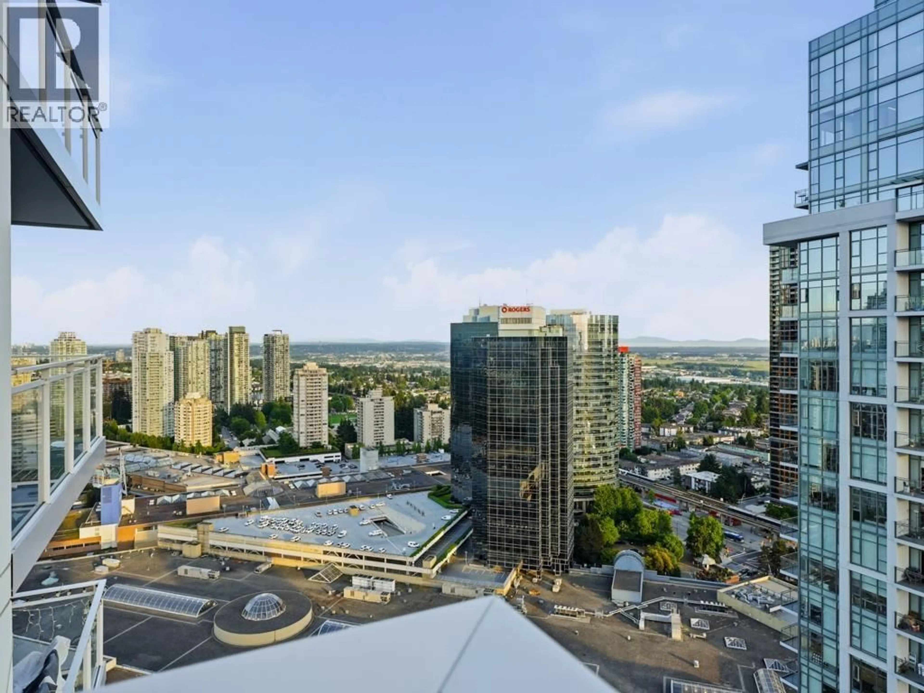 A pic from outside/outdoor area/front of a property/back of a property/a pic from drone, city buildings view from balcony for 3903 - 4670 ASSEMBLY WAY, Burnaby British Columbia V5H0H3