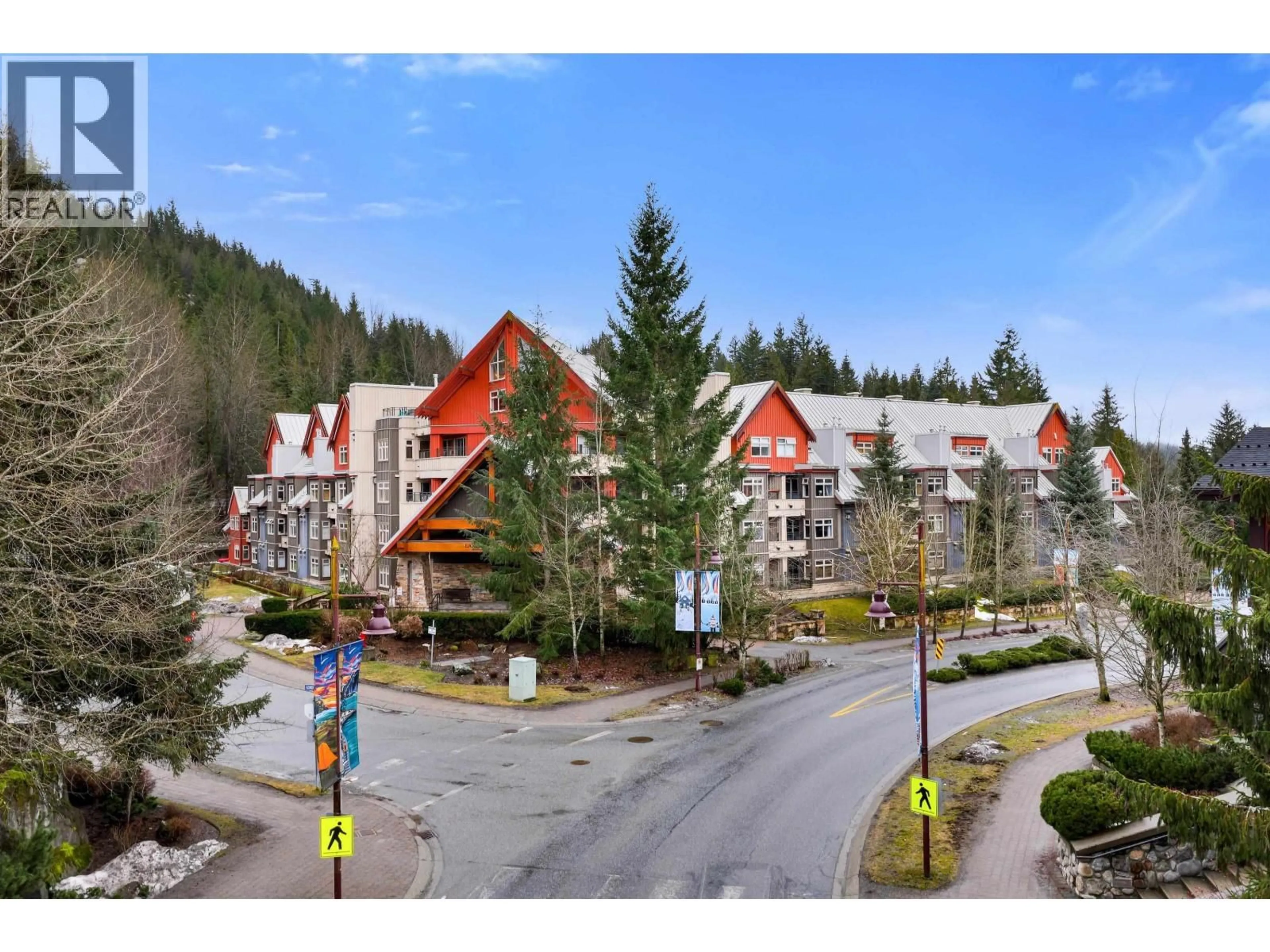 A pic from outside/outdoor area/front of a property/back of a property/a pic from drone, mountain view for 207 - 2050 LAKE PLACID ROAD, Whistler British Columbia V8E0A8