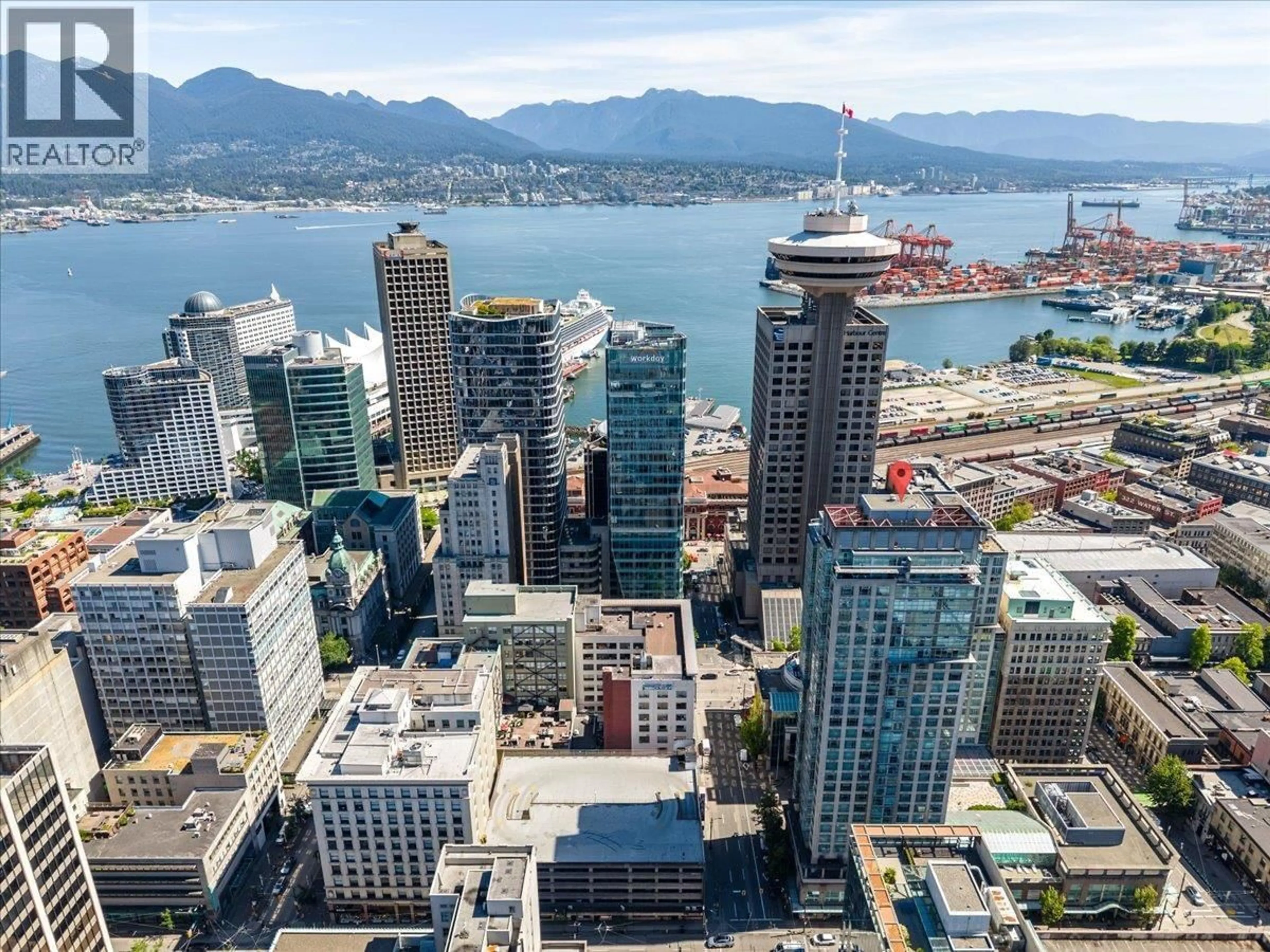 A pic from outside/outdoor area/front of a property/back of a property/a pic from drone, city buildings view from balcony for 2008 - 438 SEYMOUR STREET, Vancouver British Columbia V6B6H4
