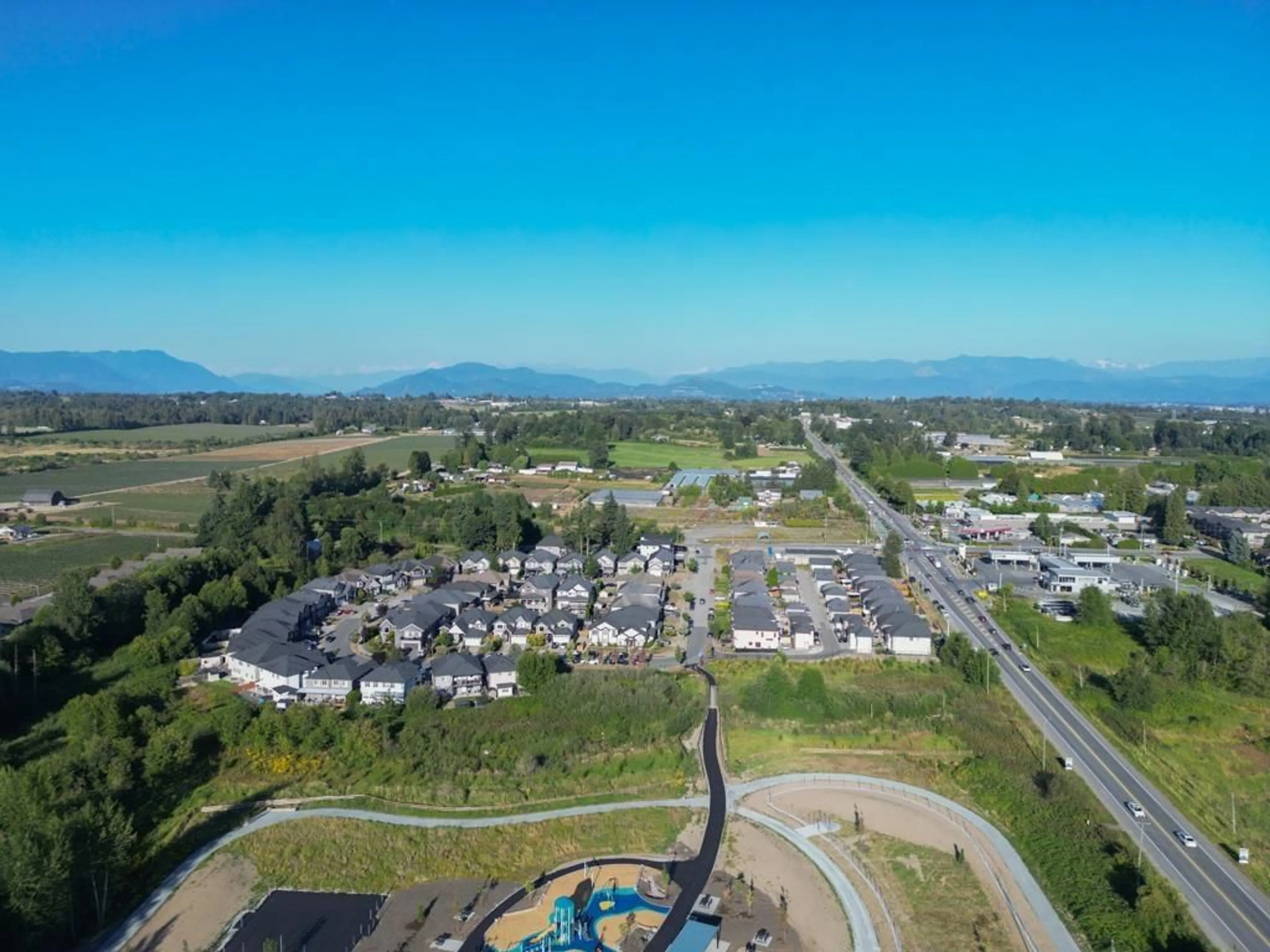A pic from outside/outdoor area/front of a property/back of a property/a pic from drone, mountain view for 27784 PORTER DRIVE, Abbotsford British Columbia V4X1M3
