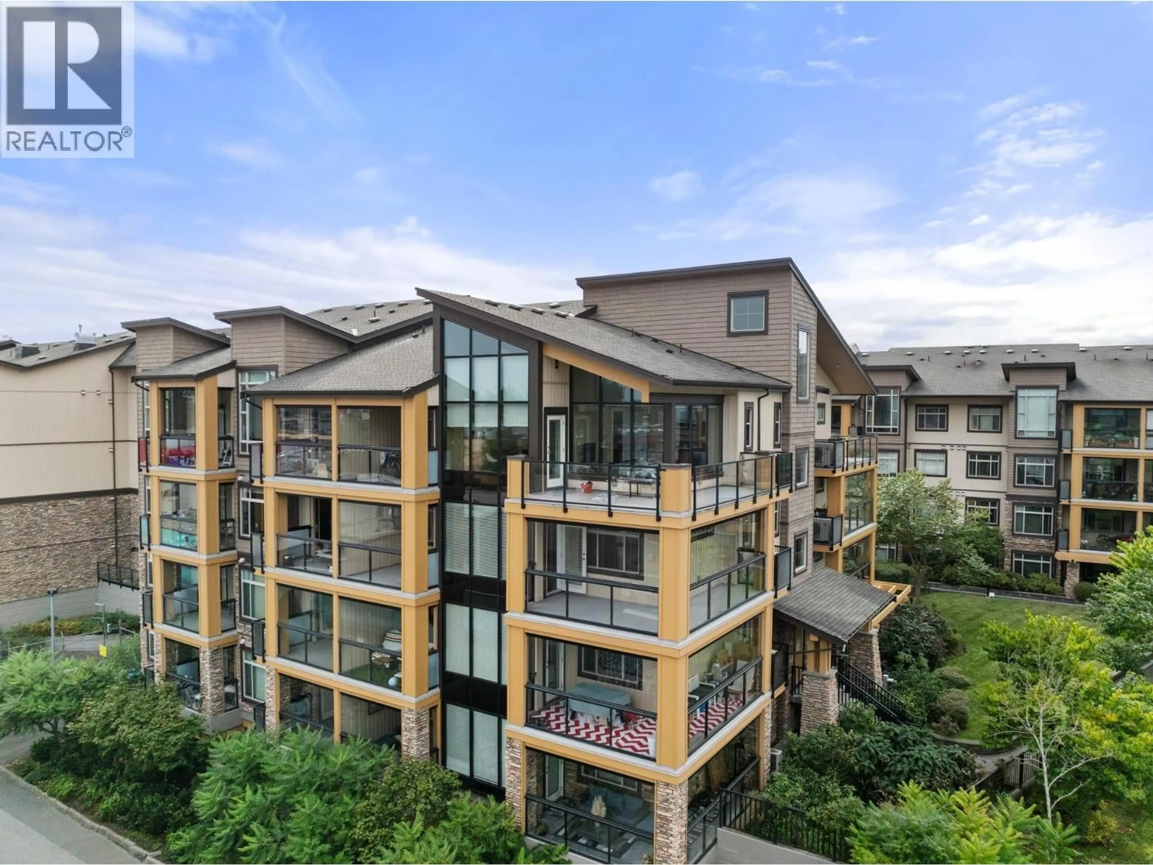 A pic from outside/outdoor area/front of a property/back of a property/a pic from drone, city buildings view from balcony for 209 - 12655 190A STREET, Pitt Meadows British Columbia V3Y0E9