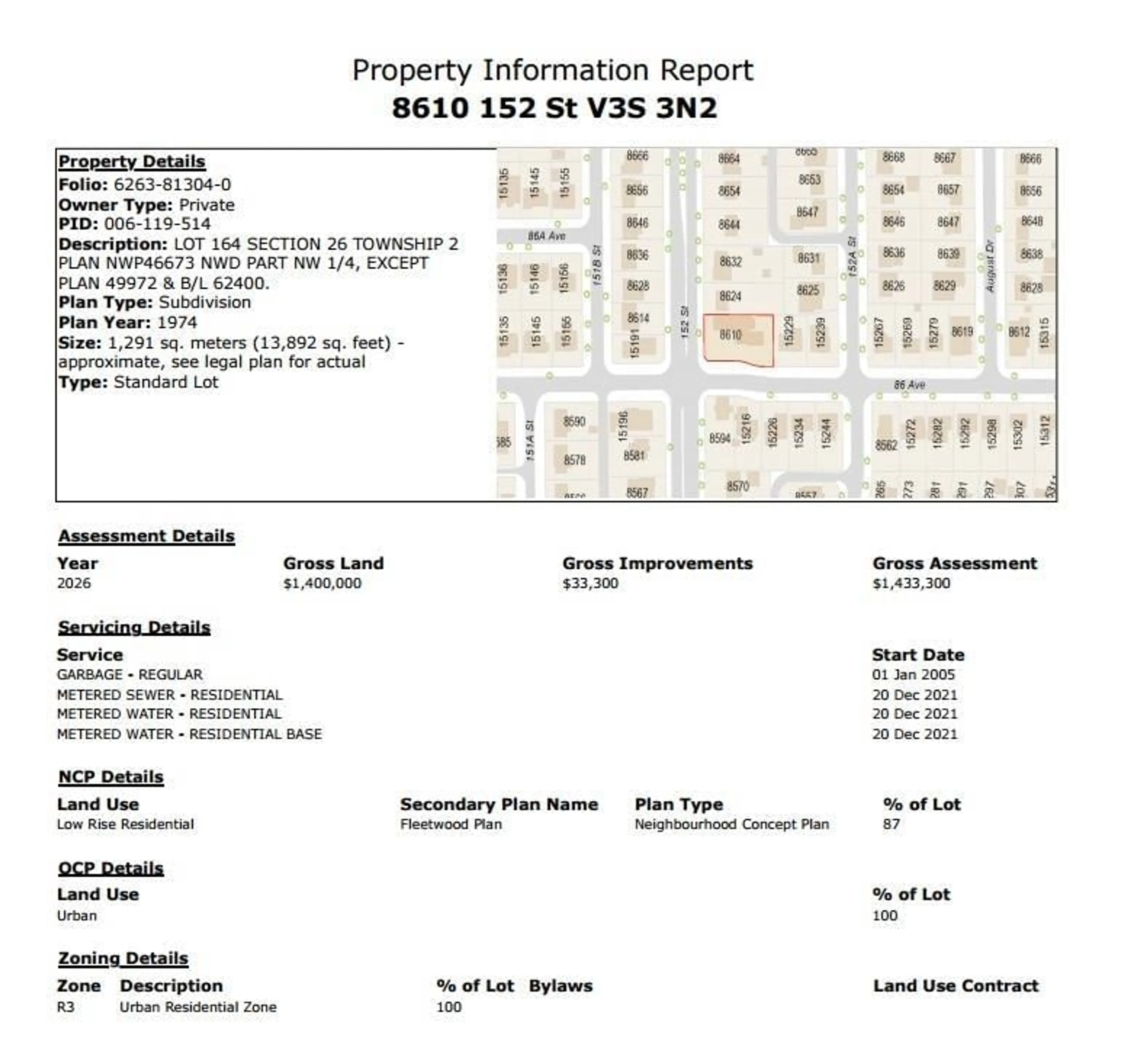 Floor plan for 8610 152 STREET, Surrey British Columbia V3S3N2