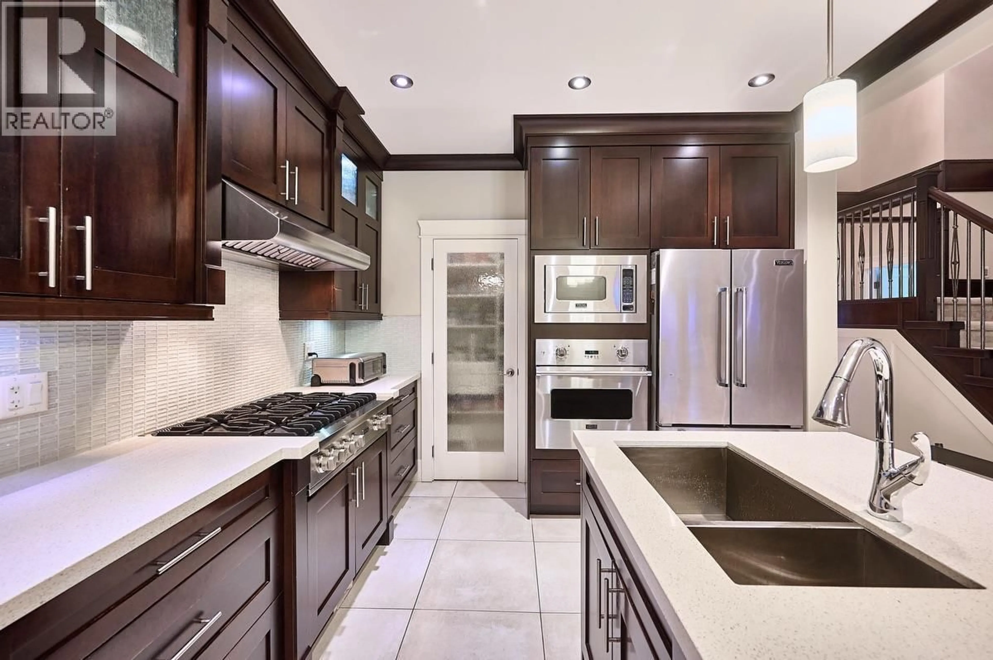 Contemporary kitchen, ceramic/tile floor for 4557 SAVOY STREET, Delta British Columbia V4K1P4
