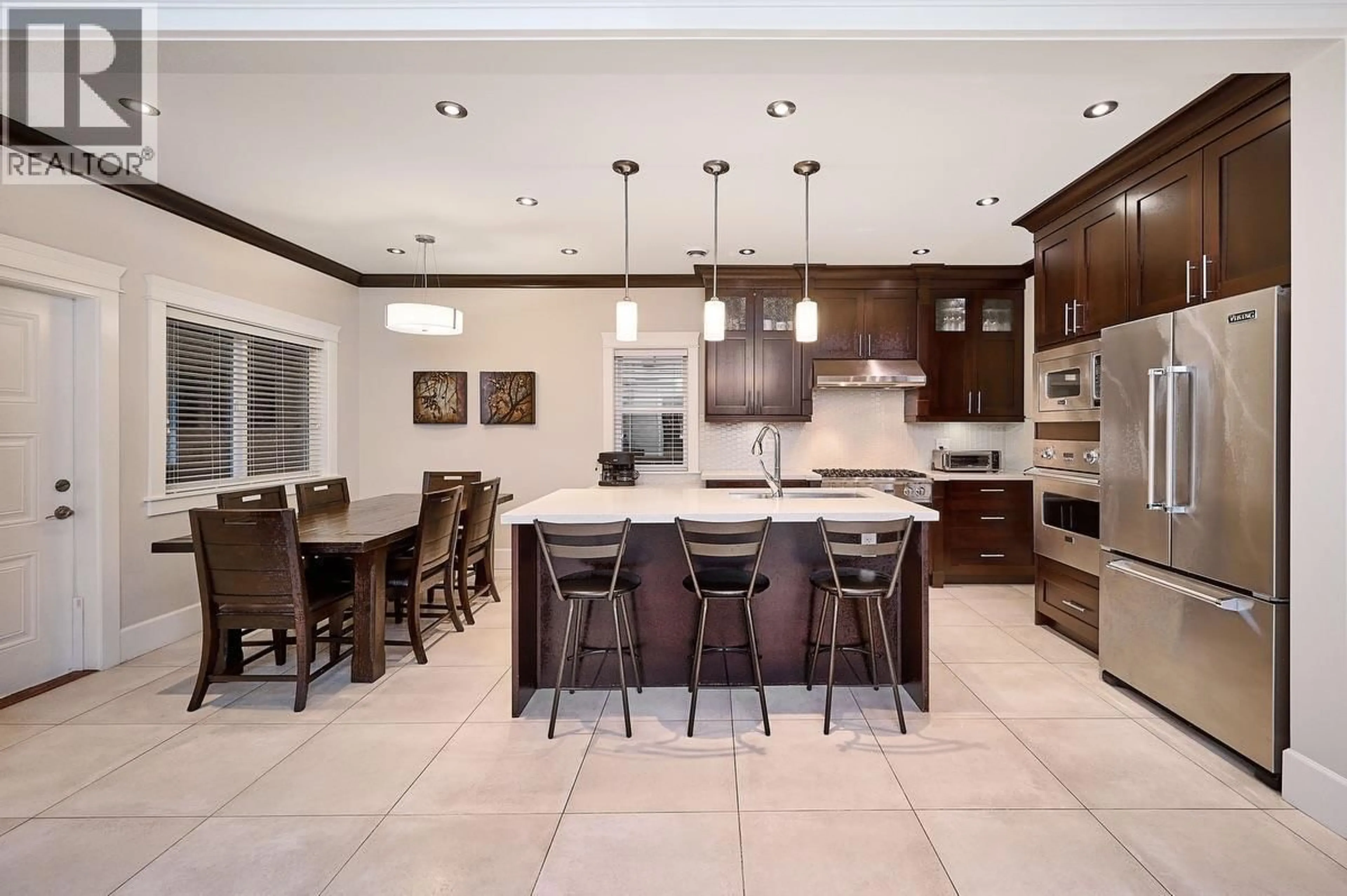Contemporary kitchen, ceramic/tile floor for 4557 SAVOY STREET, Delta British Columbia V4K1P4