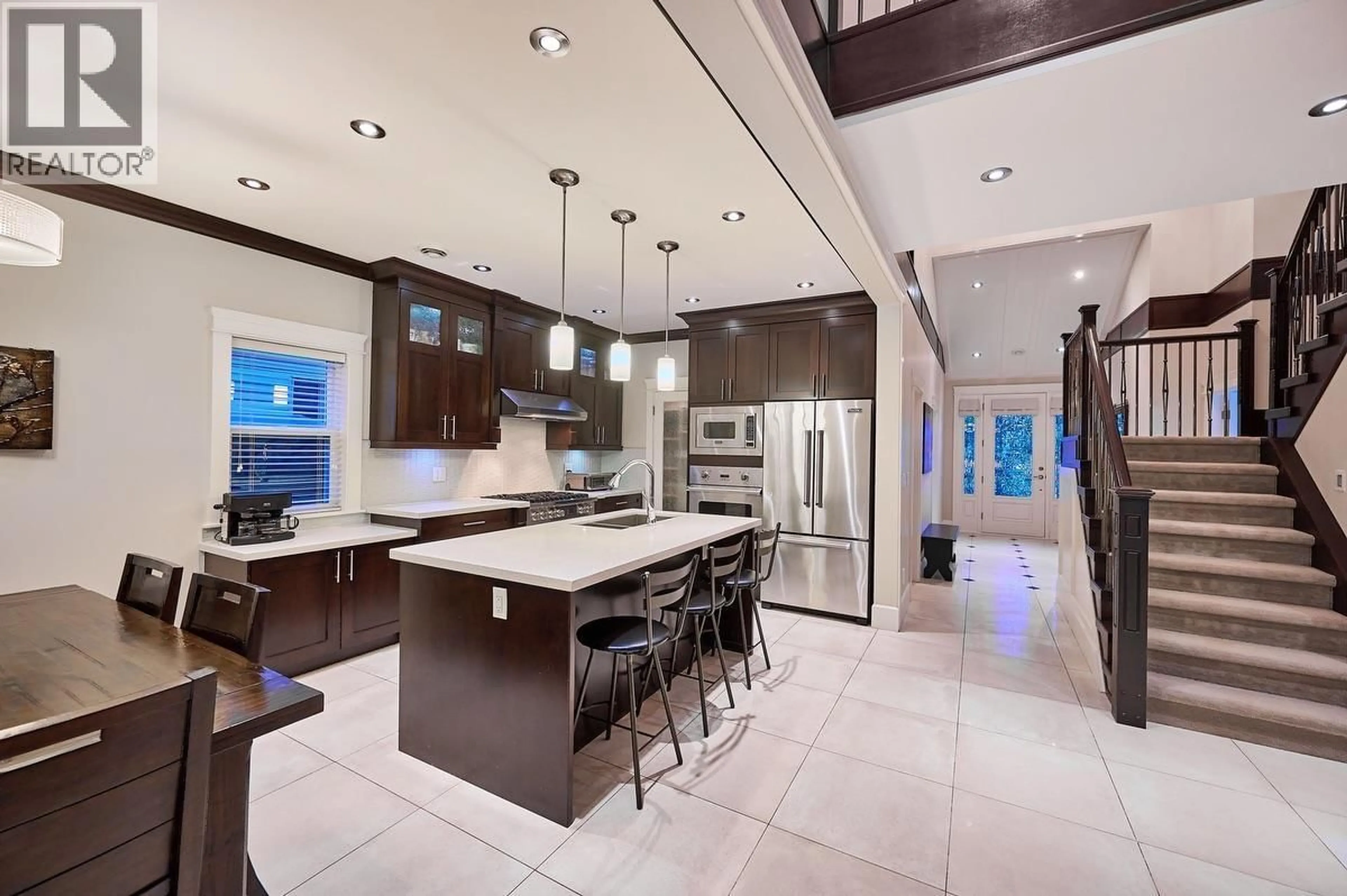Contemporary kitchen, ceramic/tile floor for 4557 SAVOY STREET, Delta British Columbia V4K1P4