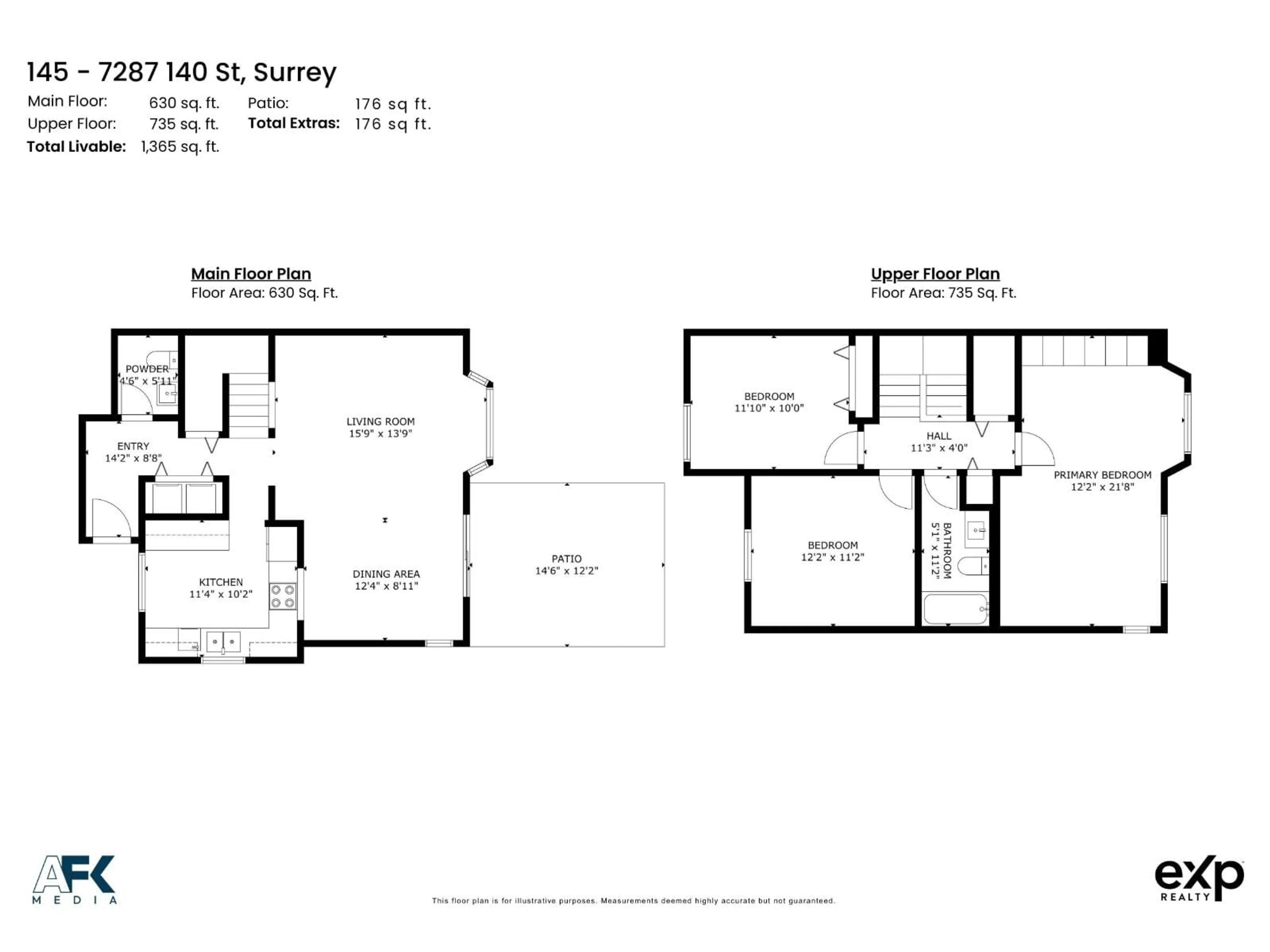 Floor plan for 145 - 7287 140 STREET, Surrey British Columbia V3W5J6