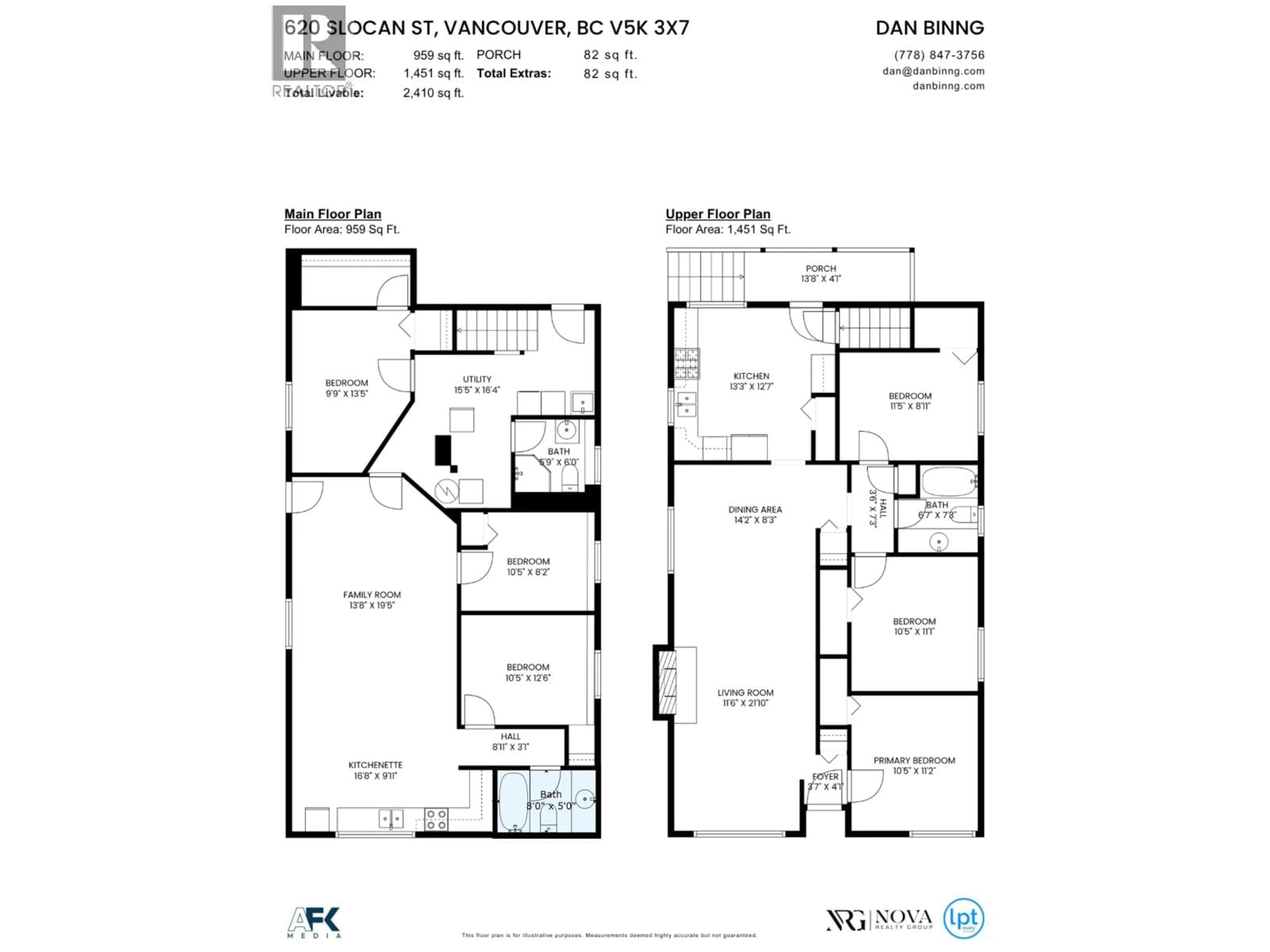 Floor plan for 620 SLOCAN STREET, Vancouver British Columbia V5K3X7