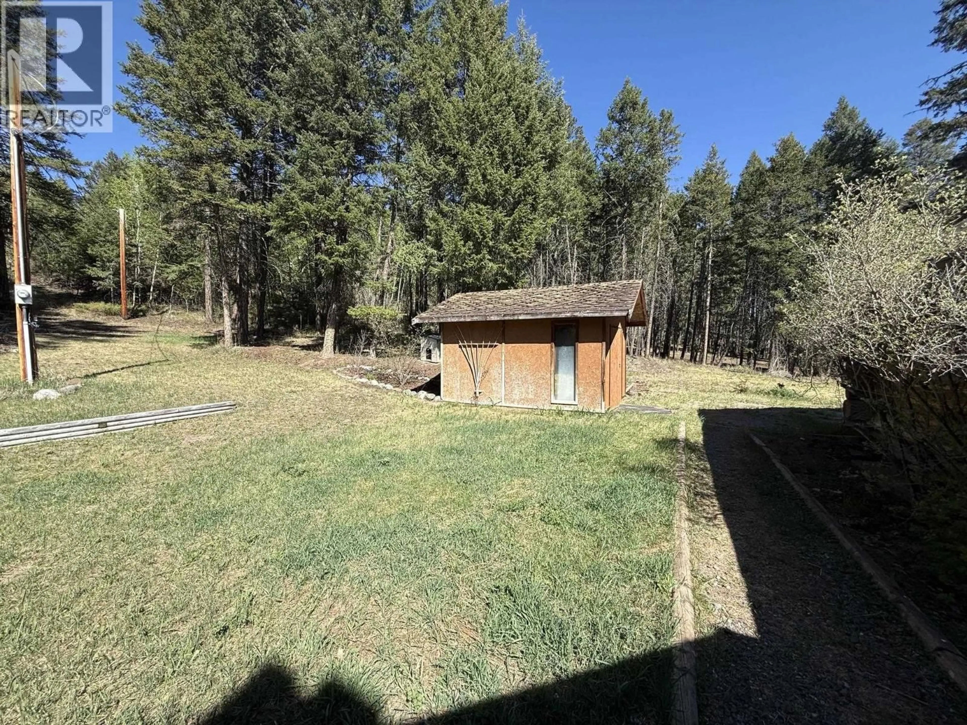A pic from outside/outdoor area/front of a property/back of a property/a pic from drone, forest/trees view for 1680 168 MILE ROAD, Williams Lake British Columbia V2G5C6