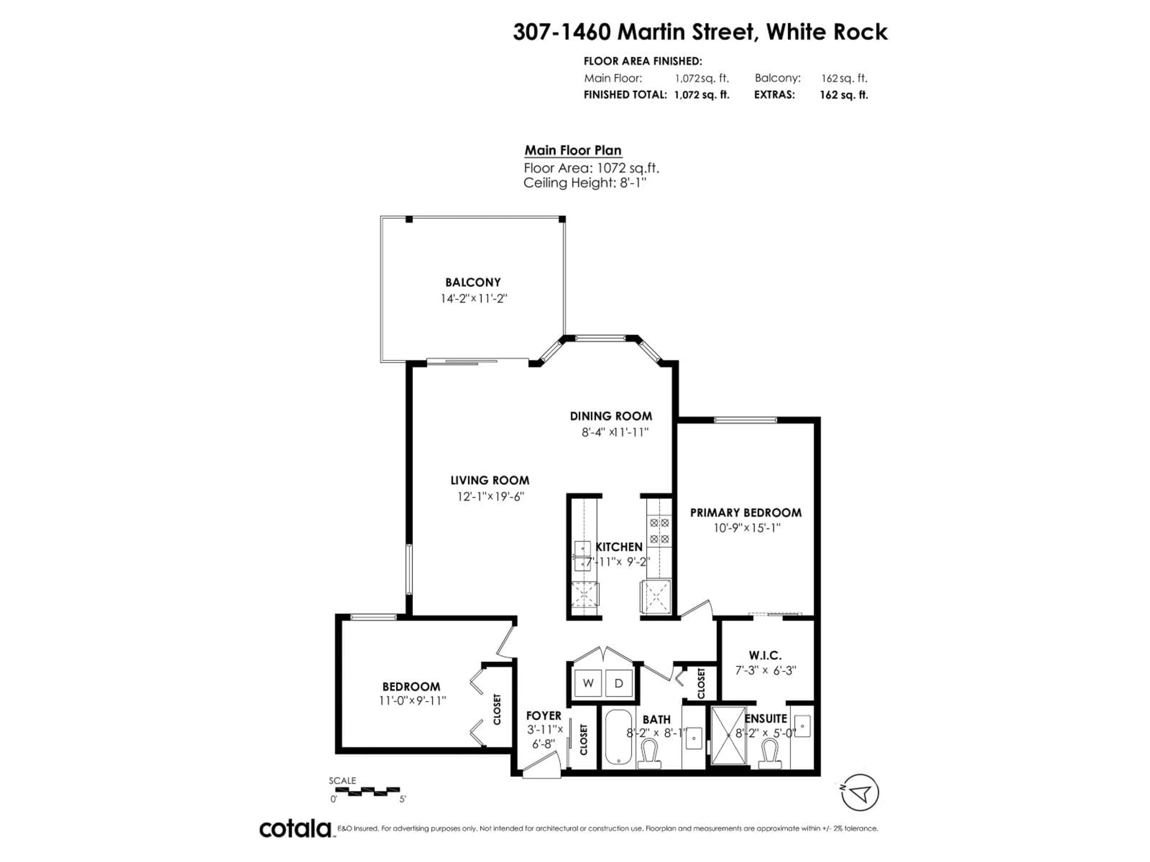 Floor plan for 307 - 1460 MARTIN STREET, White Rock British Columbia V4B3W7