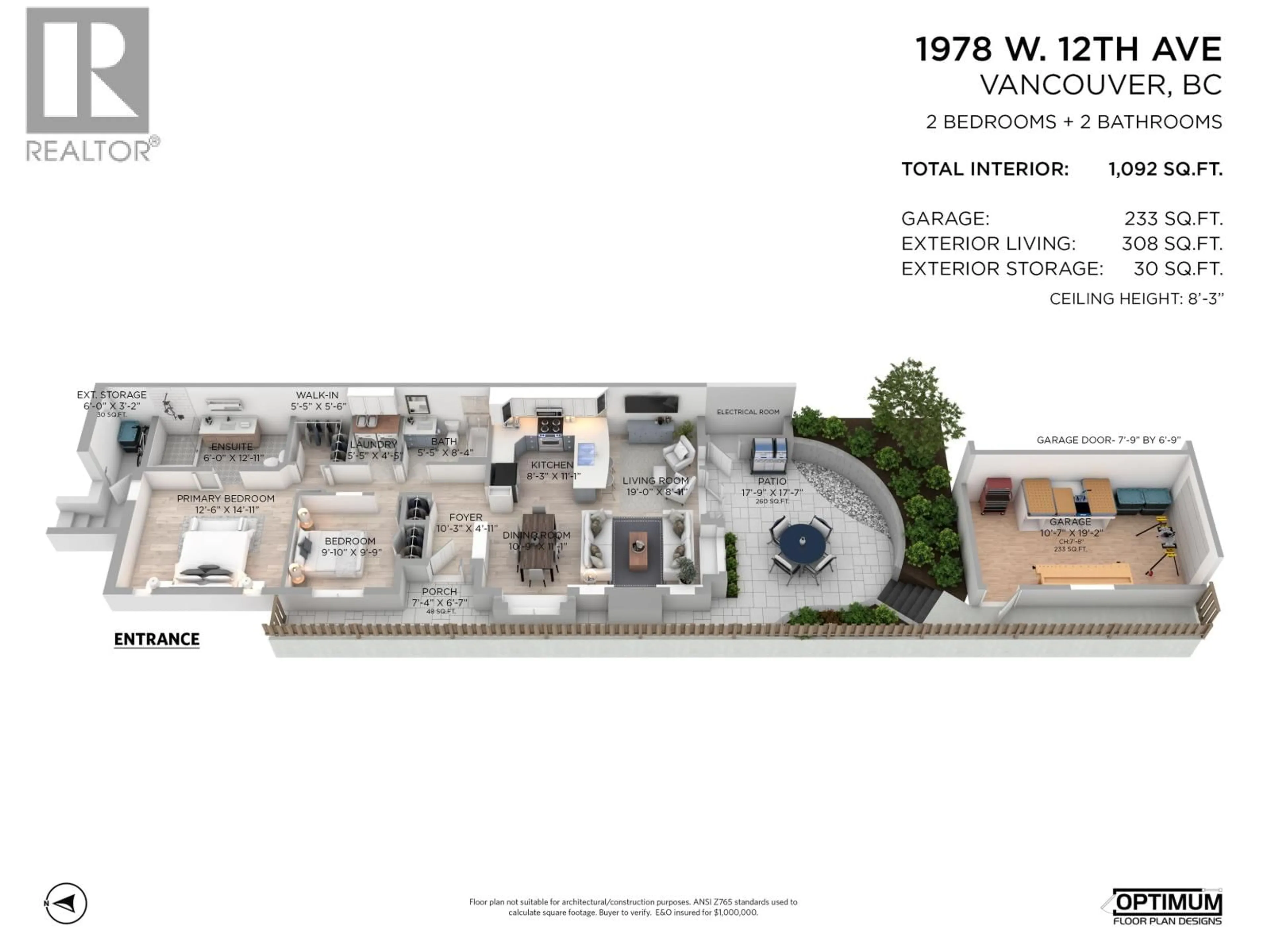 Floor plan for 1978 12TH AVENUE, Vancouver British Columbia V6J2E9