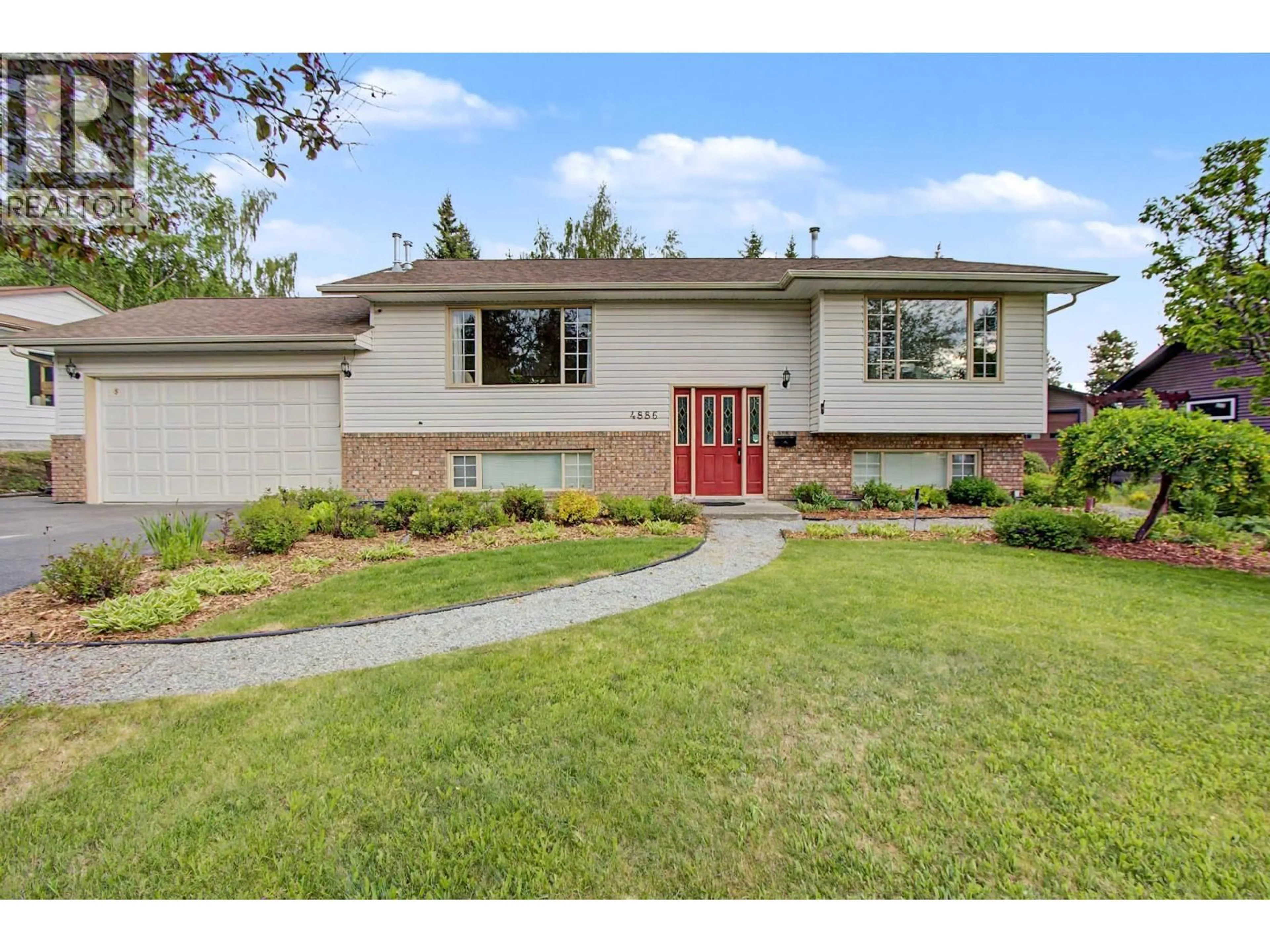 Home with brick exterior material, street for 4886 MEADOWBROOK ROAD, Prince George British Columbia V2K4E9