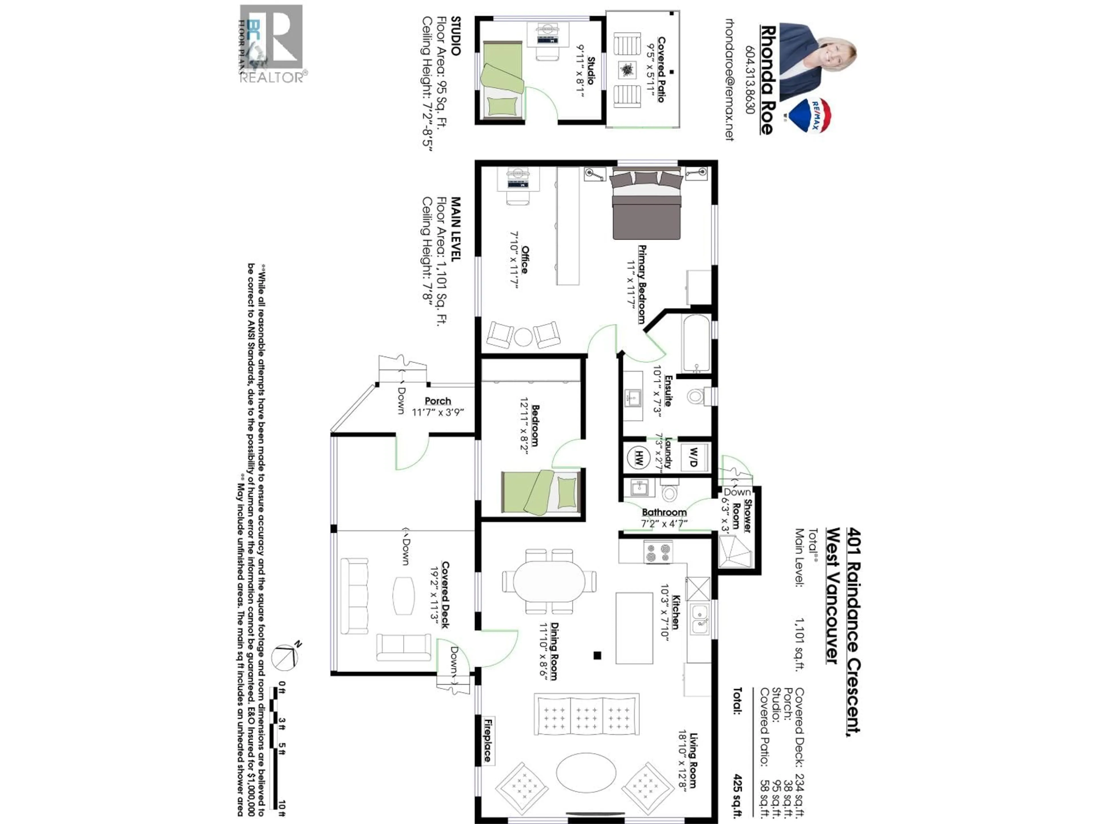 Floor plan for 401 RAINDANCE CRESCENT, West Vancouver British Columbia V7P1C1