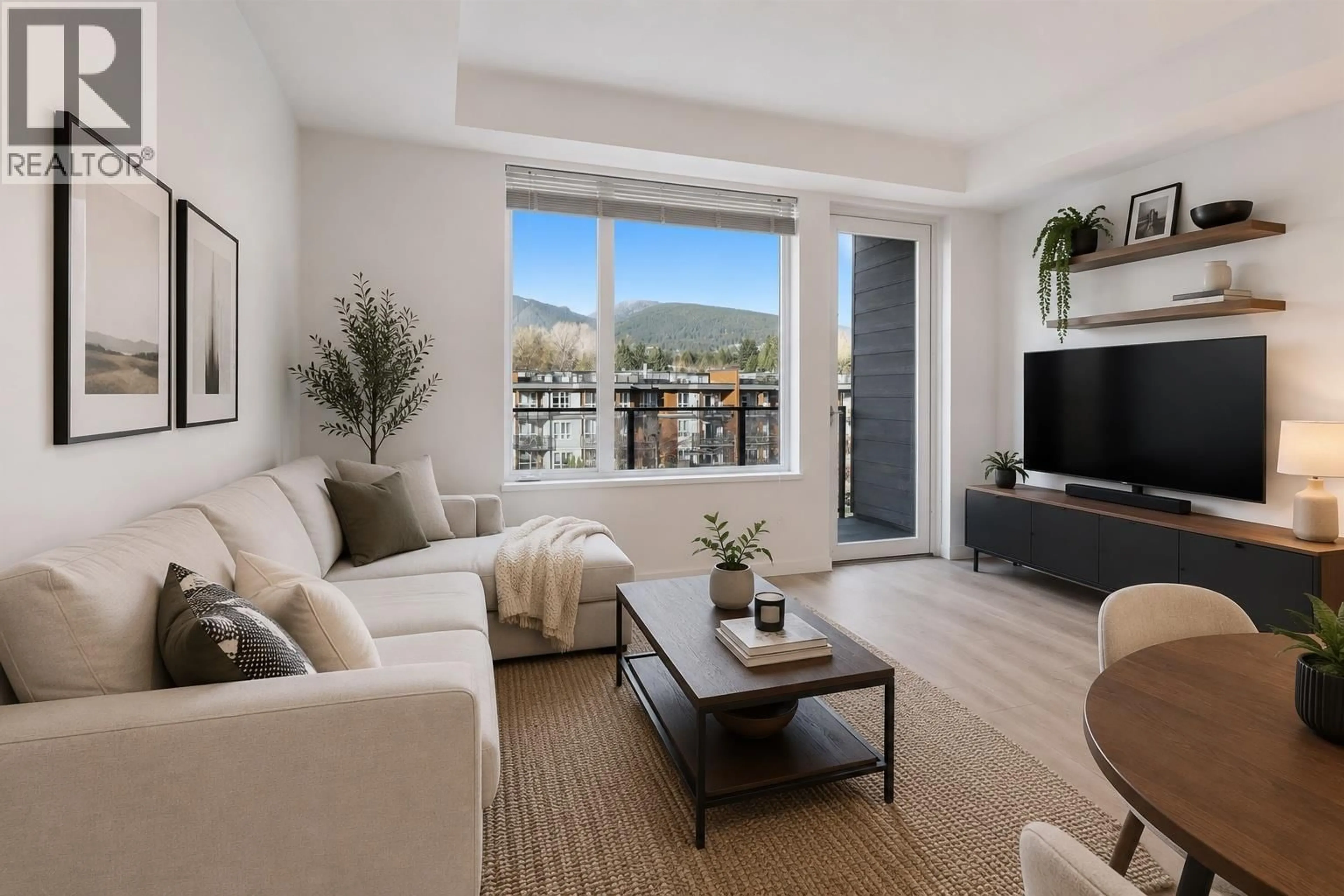 Living room with furniture, unknown for 414 - 725 MARINE DRIVE, North Vancouver British Columbia V7M0G2