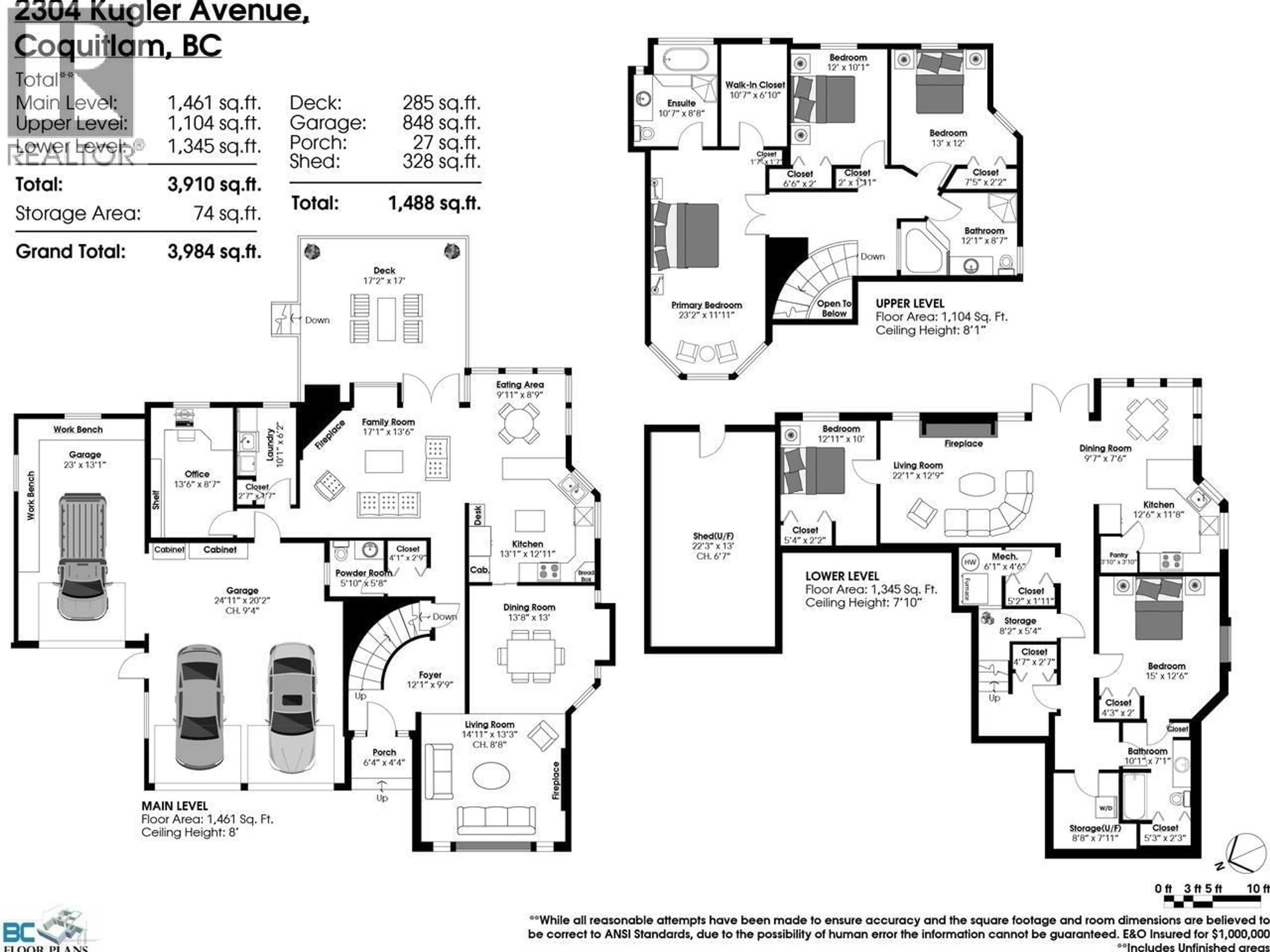 Floor plan for 2304 KUGLER AVENUE, Coquitlam British Columbia V3K2S7