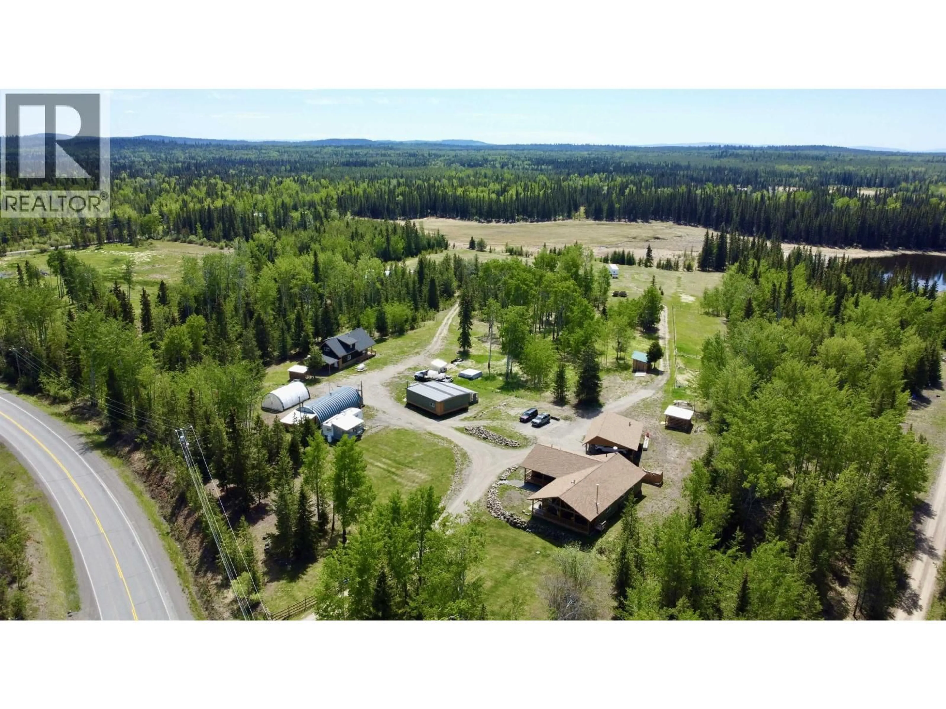 A pic from outside/outdoor area/front of a property/back of a property/a pic from drone, forest/trees view for 5606 LITTLE FORT 24 HIGHWAY, Lone Butte British Columbia V0K2E2