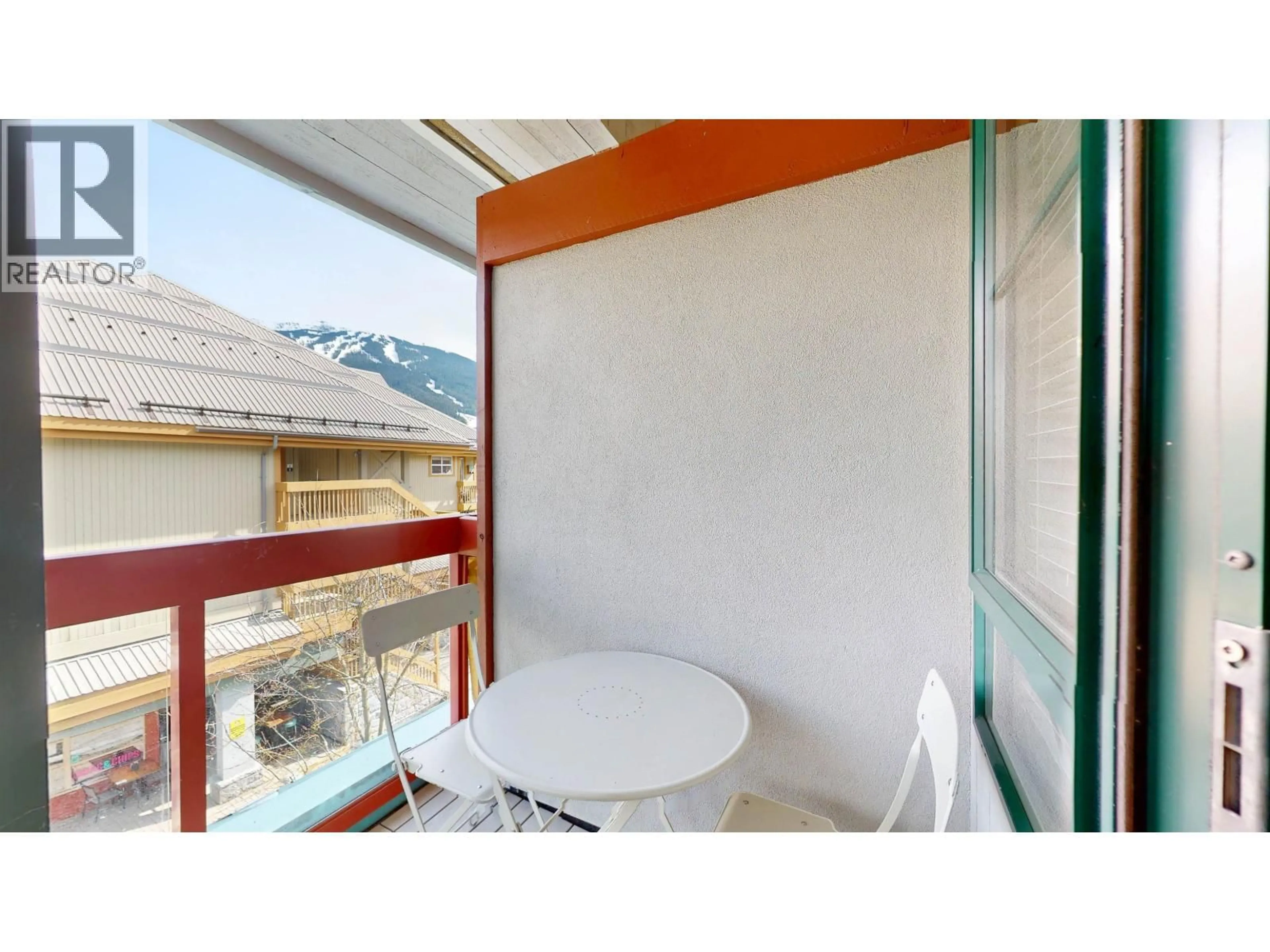 Balcony in the apartment, mountain view for 320 - 4368 MAIN STREET, Whistler British Columbia V8E1B6