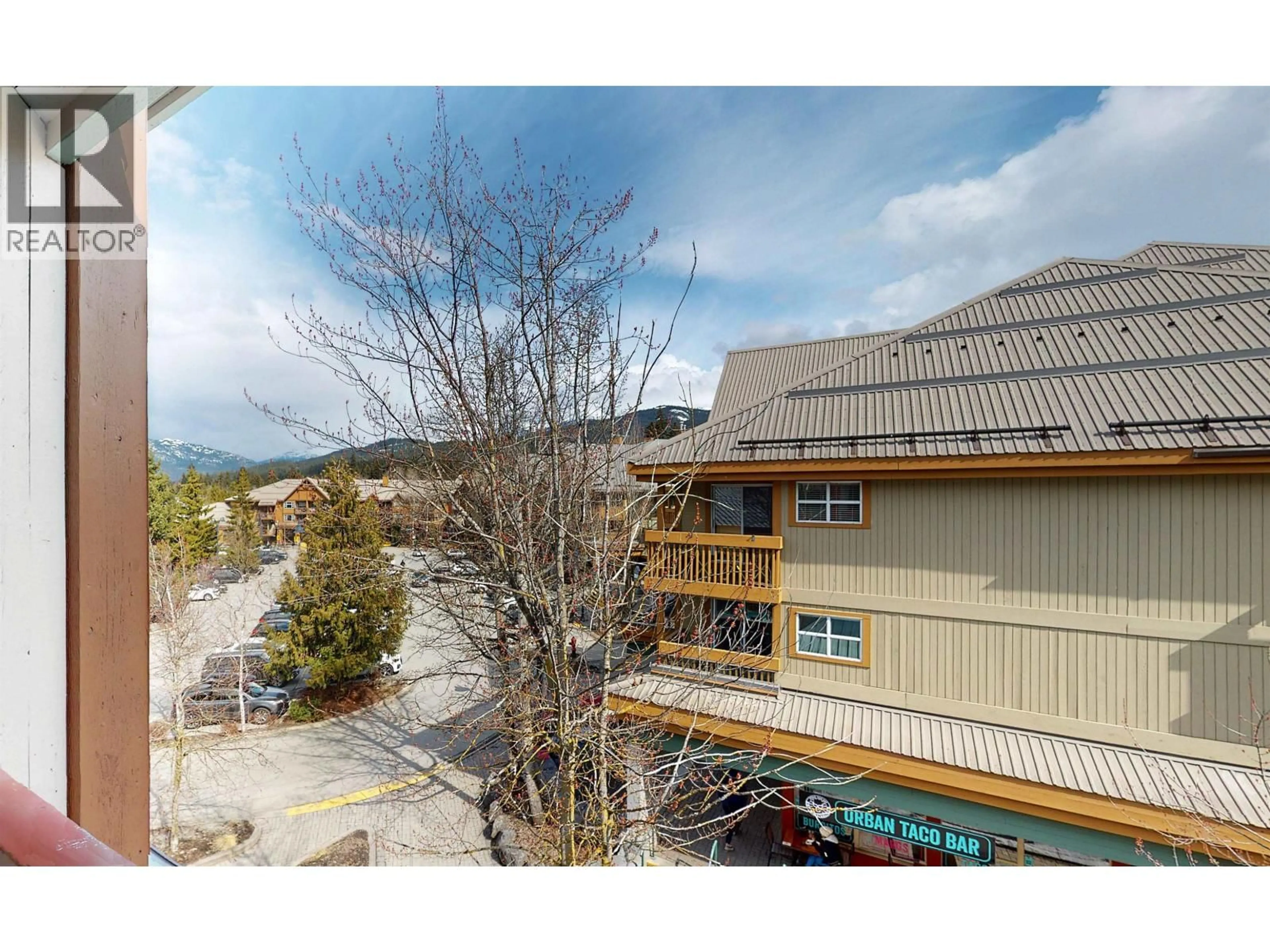 A pic from outside/outdoor area/front of a property/back of a property/a pic from drone, mountain view for 320 - 4368 MAIN STREET, Whistler British Columbia V8E1B6