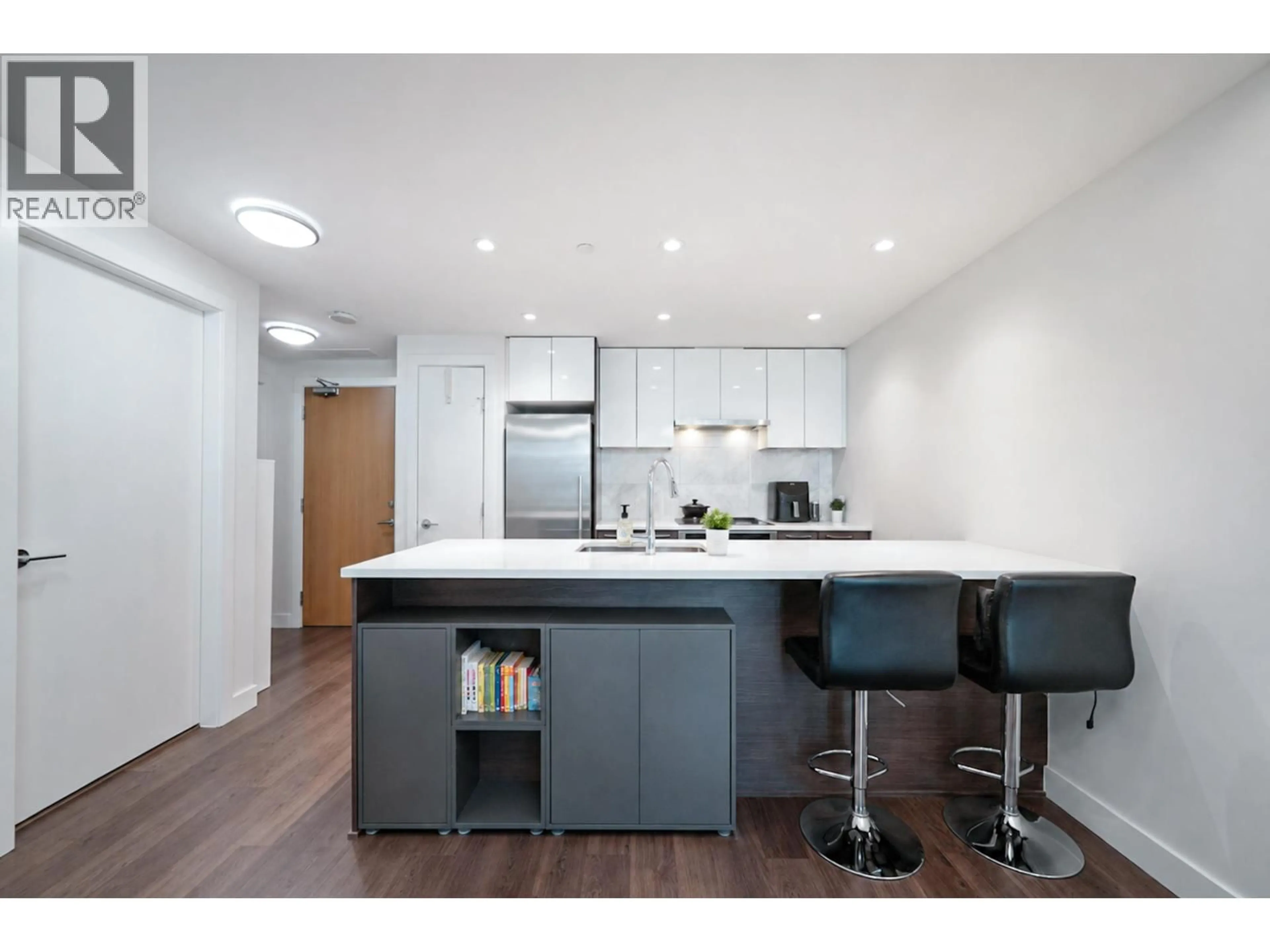 Standard kitchen, wood/laminate floor for 503 - 3557 SAWMILL CRESCENT, Vancouver British Columbia V5S0E2