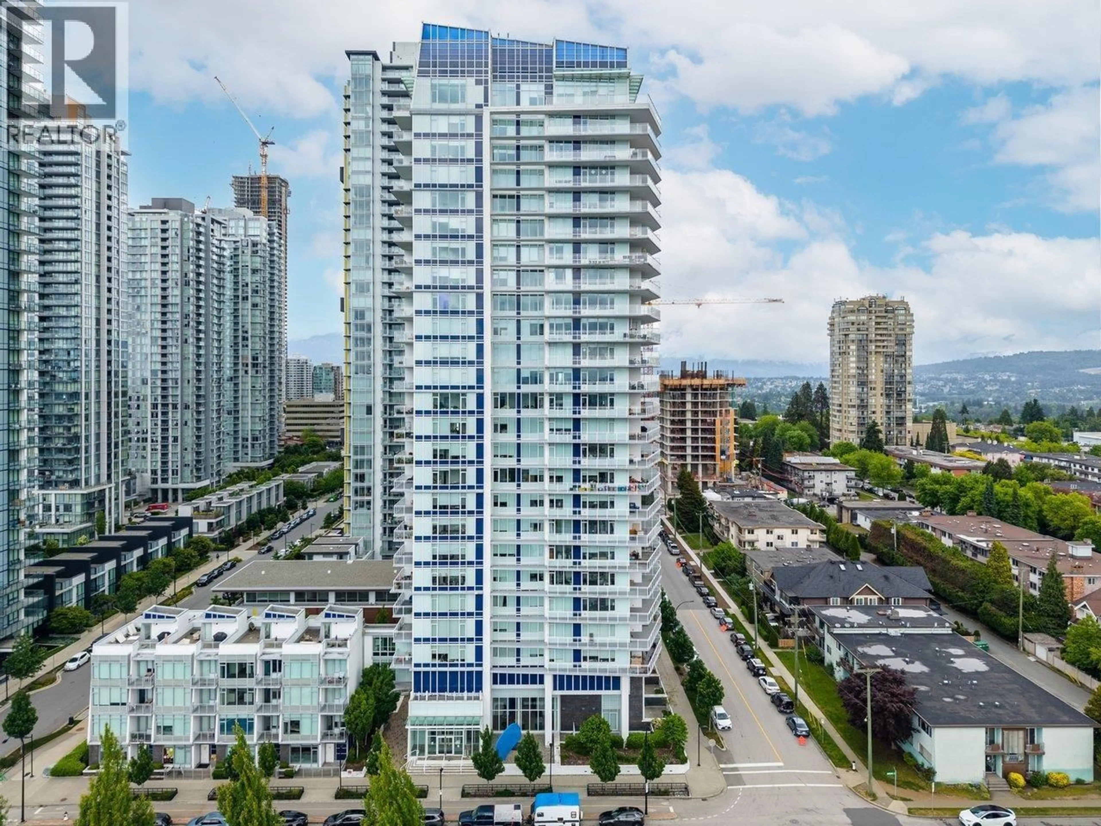 A pic from outside/outdoor area/front of a property/back of a property/a pic from drone, city buildings view from balcony for 1806 - 5051 IMPERIAL STREET, Burnaby British Columbia V5J0J3