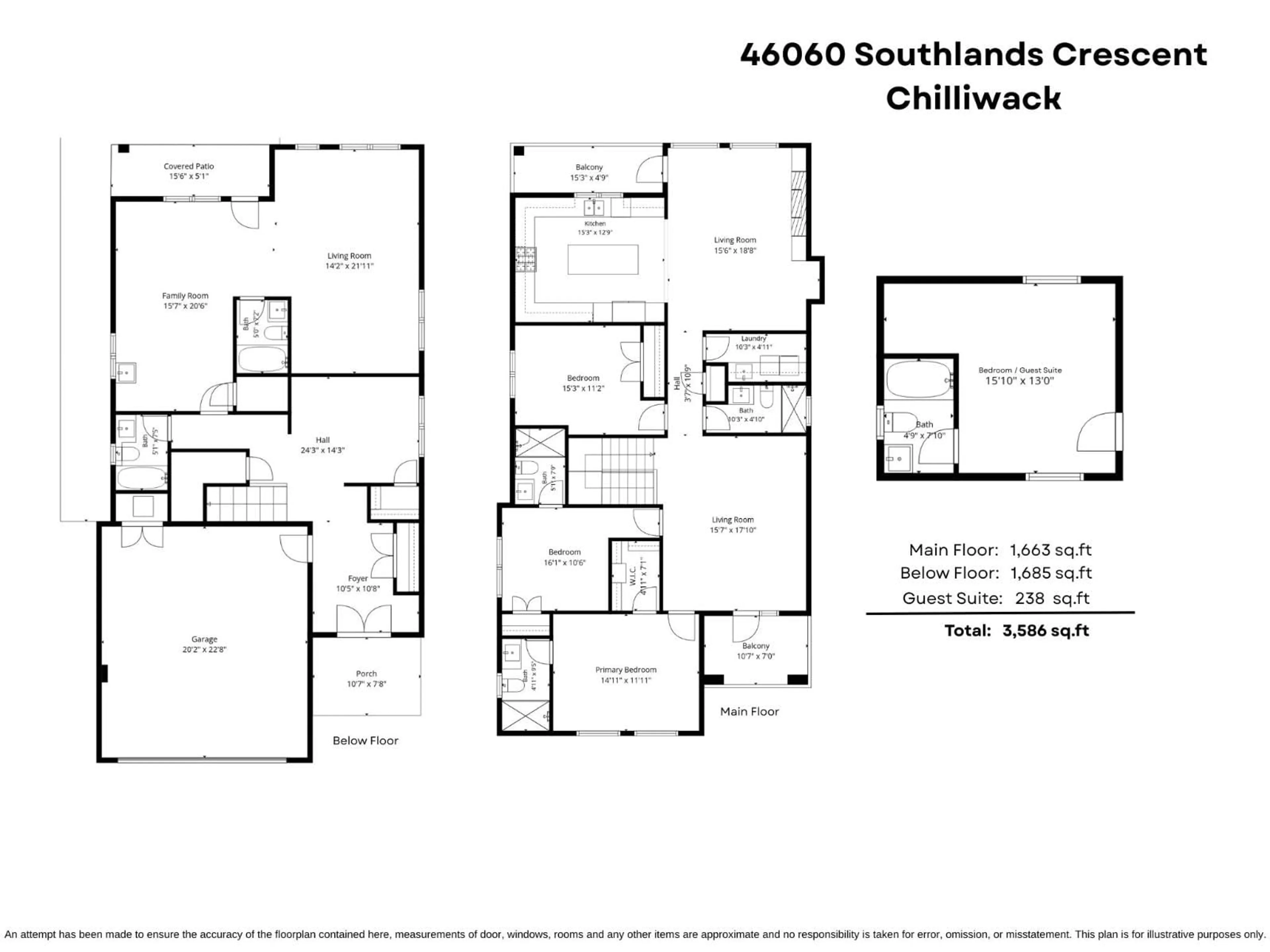 Floor plan for 46060 SOUTHLANDS CRESCENT, Chilliwack British Columbia V2P1B1