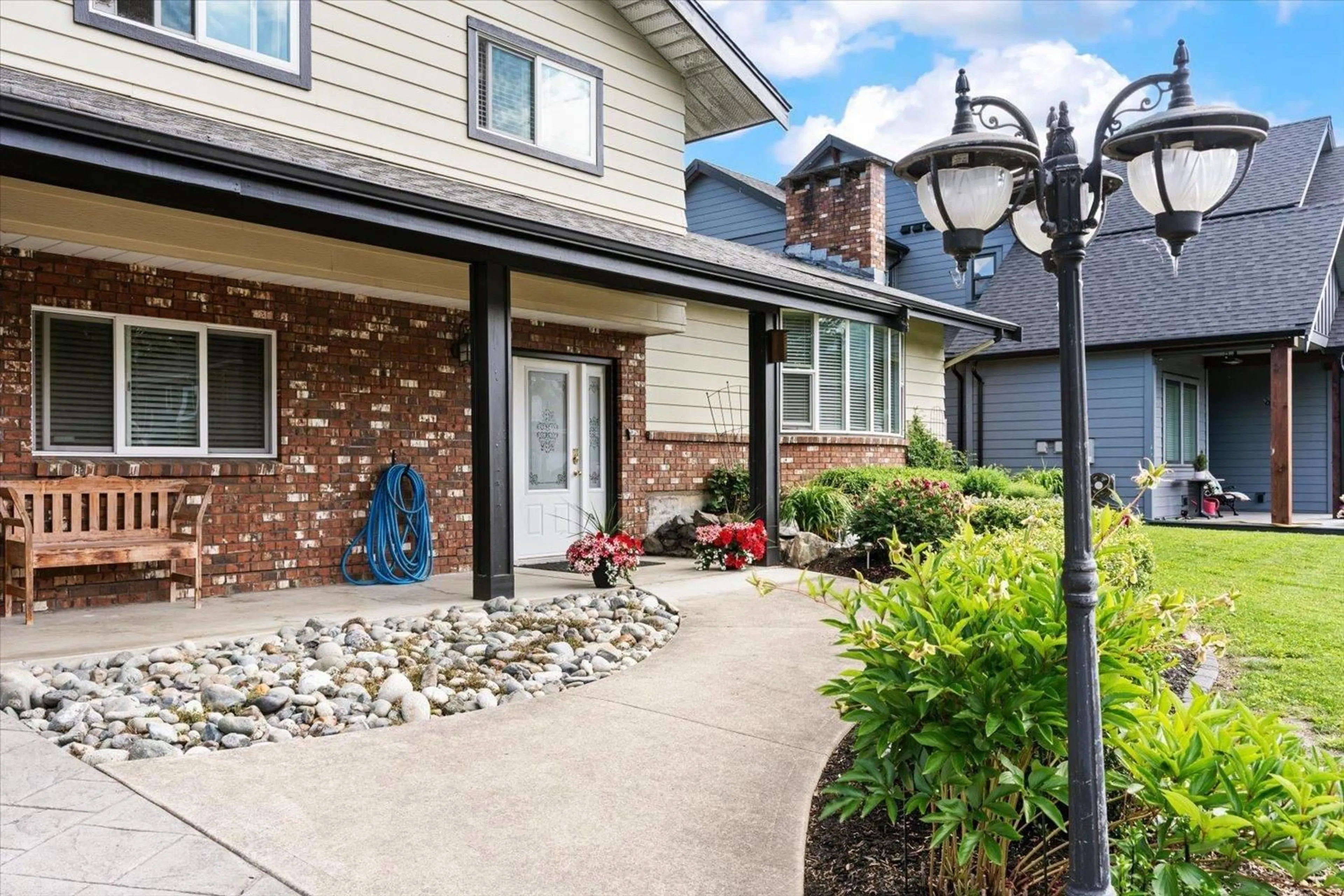 Home with brick exterior material, street for 46111 ROY AVENUE, Chilliwack British Columbia V2R2C2