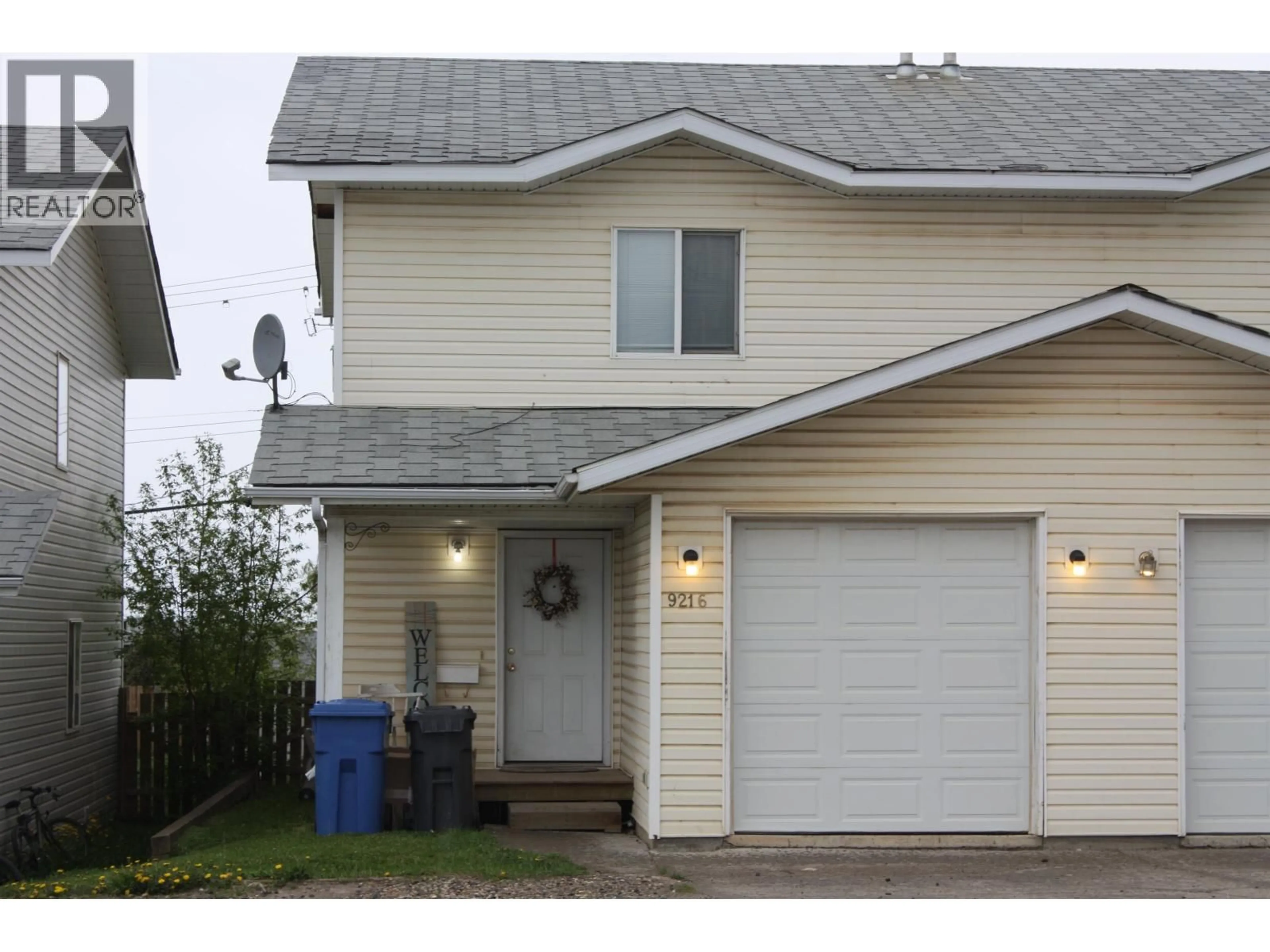 Home with vinyl exterior material, street for 9216 86 STREET, Fort St. John British Columbia V1J4M8