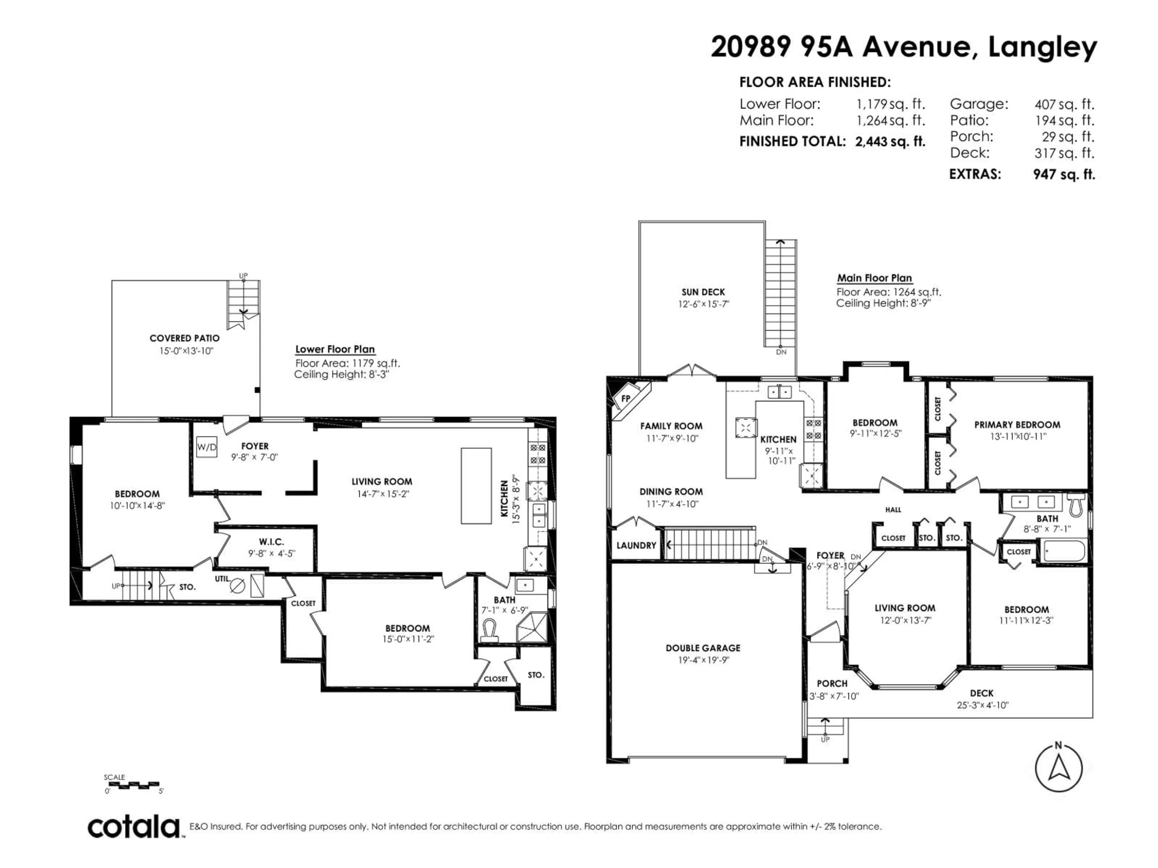 Floor plan for 20989 95A AVENUE, Langley British Columbia V1M2A6