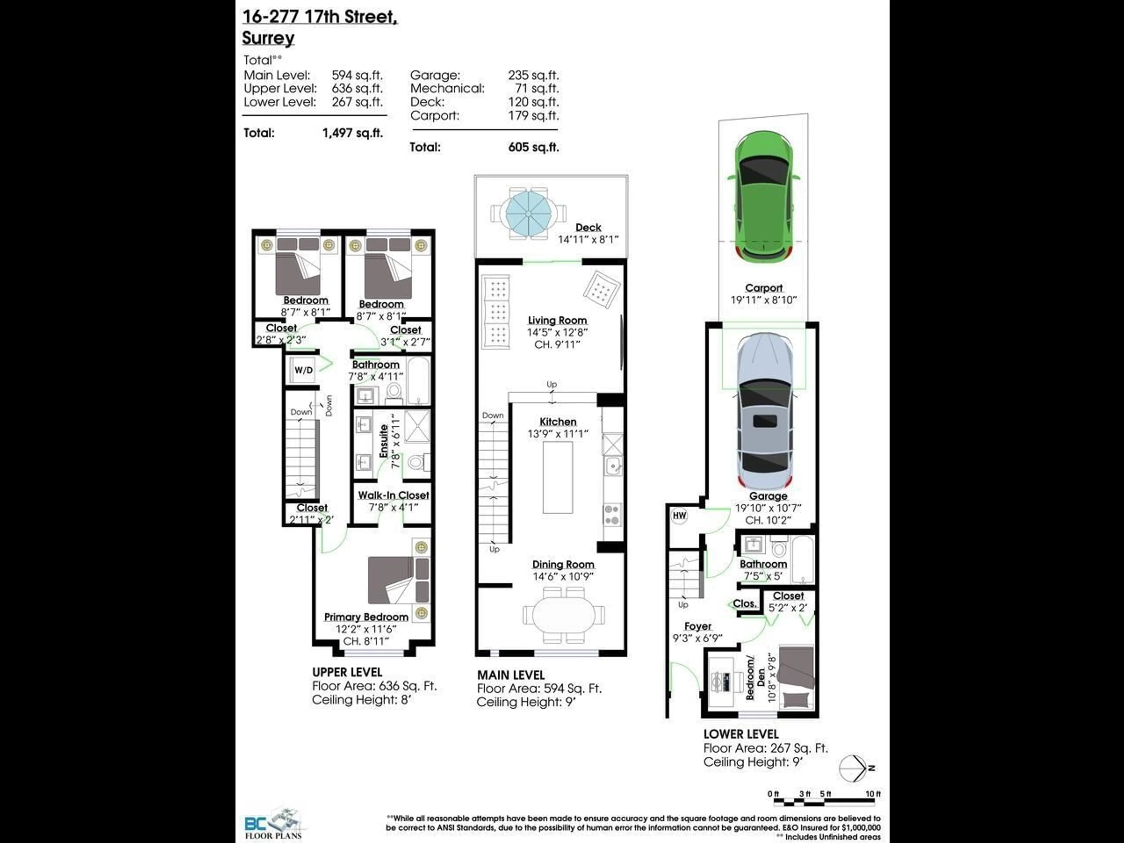 Floor plan for 16 - 277 171 STREET, Surrey British Columbia V3Z9P4